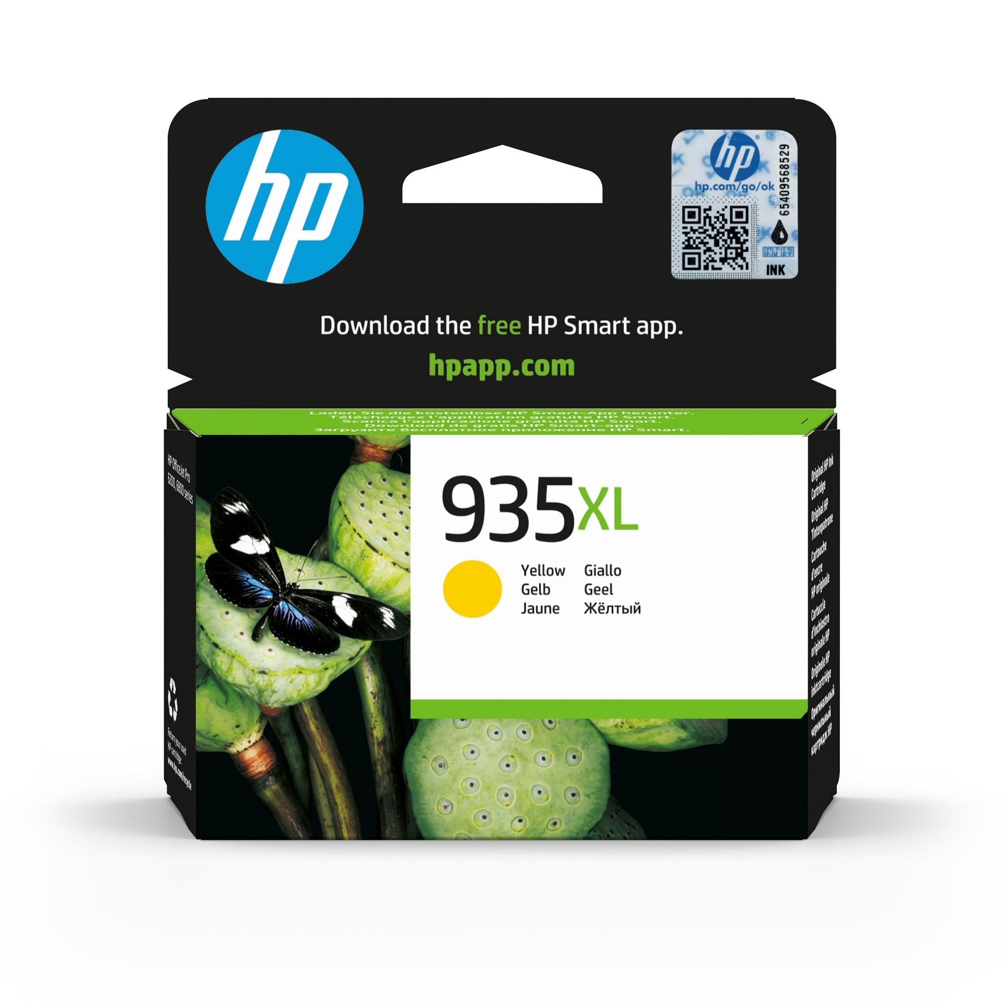 hp-935xl-giallo-c2p26ae-cartuccia-originale-alta-capacit-da-825-pagine-per-offic image 1