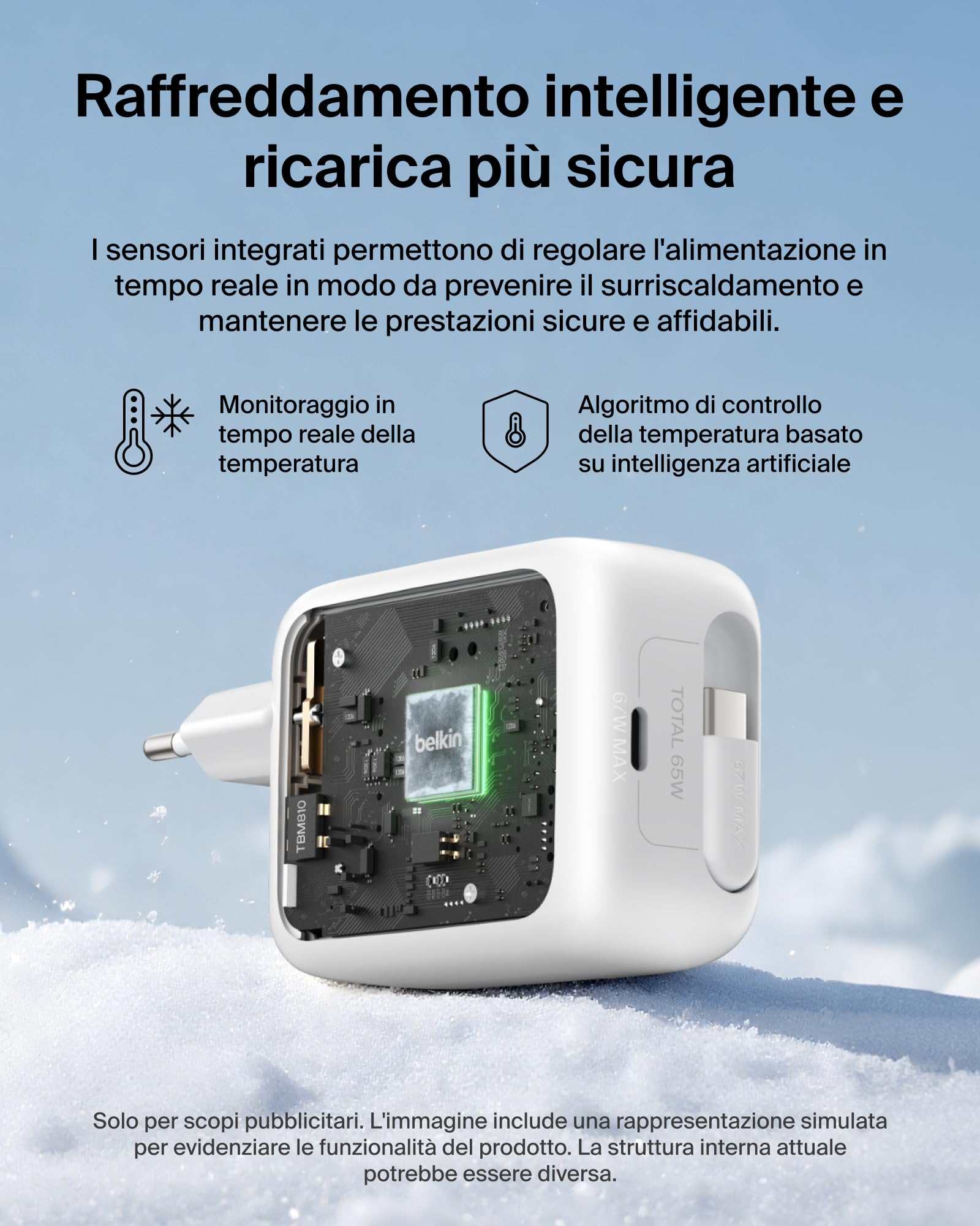 belkin-caricabatterie-usb-c-gan-67w-con-cavo-usb-c-retrattile-1m-e-porta-usb-c-r image 7