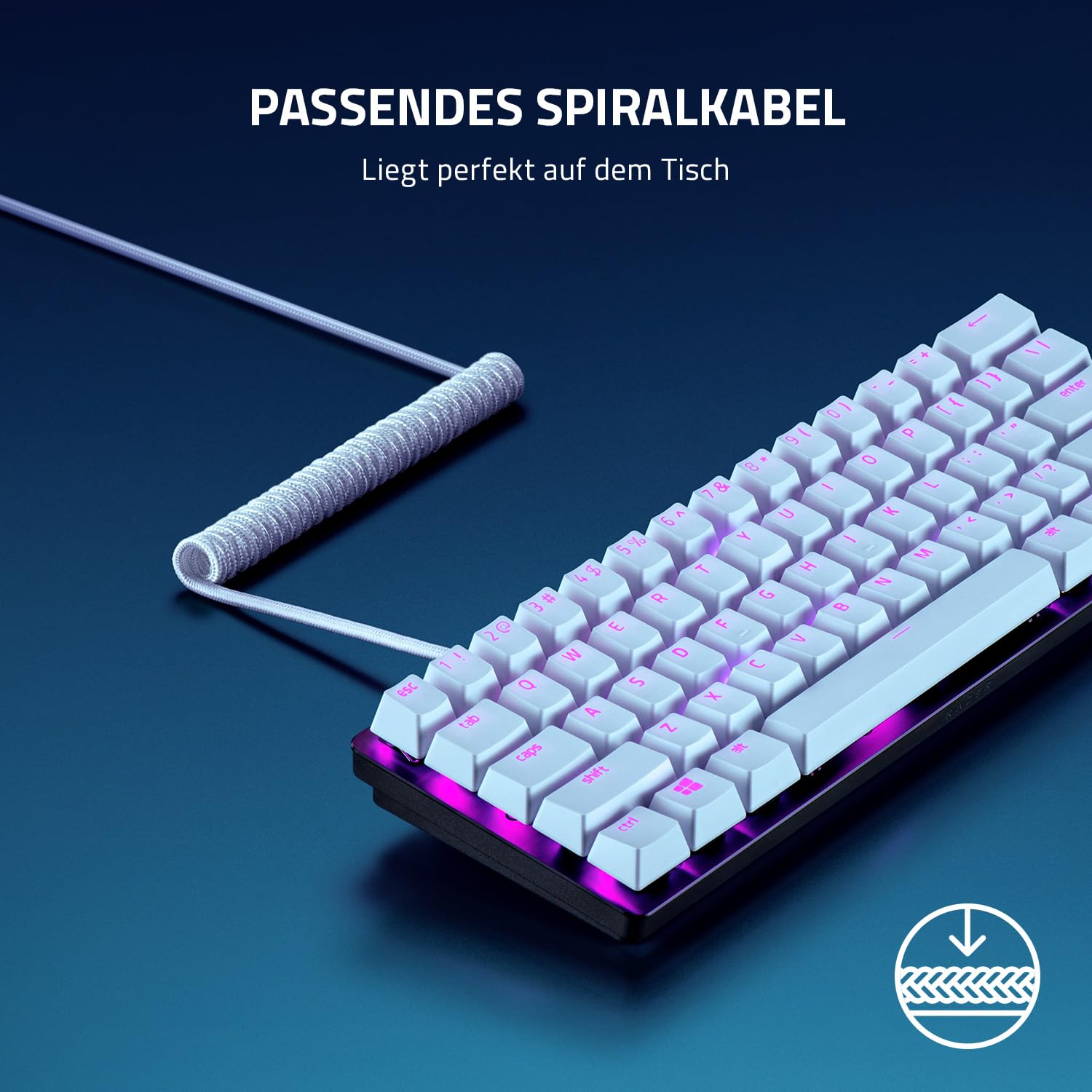 razer-pbt-keycap-coiled-cable-upgrade-set-doubleshot-pbt-verde-120-tasti-usb-c-a image 3