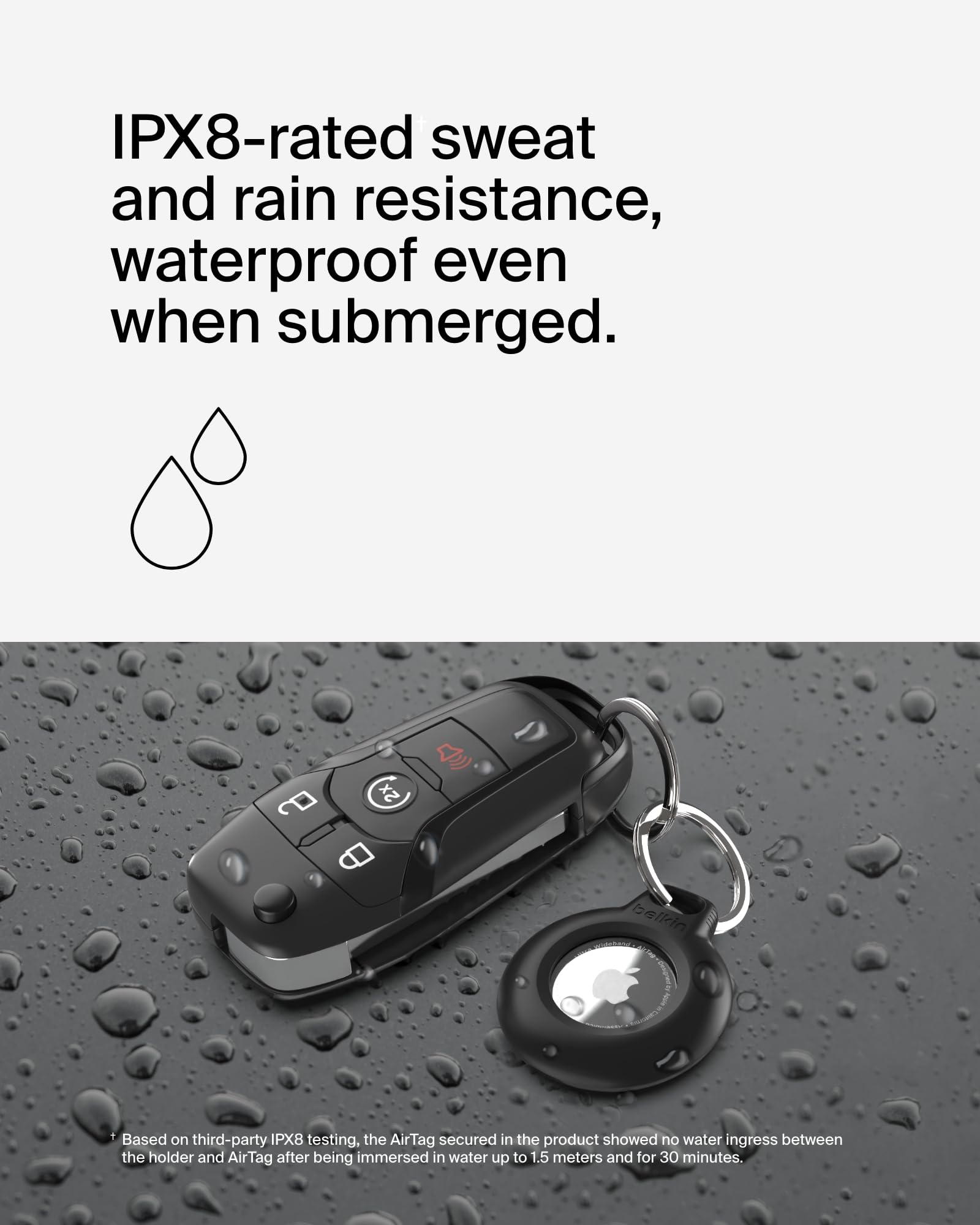 belkin-secure-holder-impermeabile-ipx8-con-anello-portachiavi-per-apple-airtag-c image 2