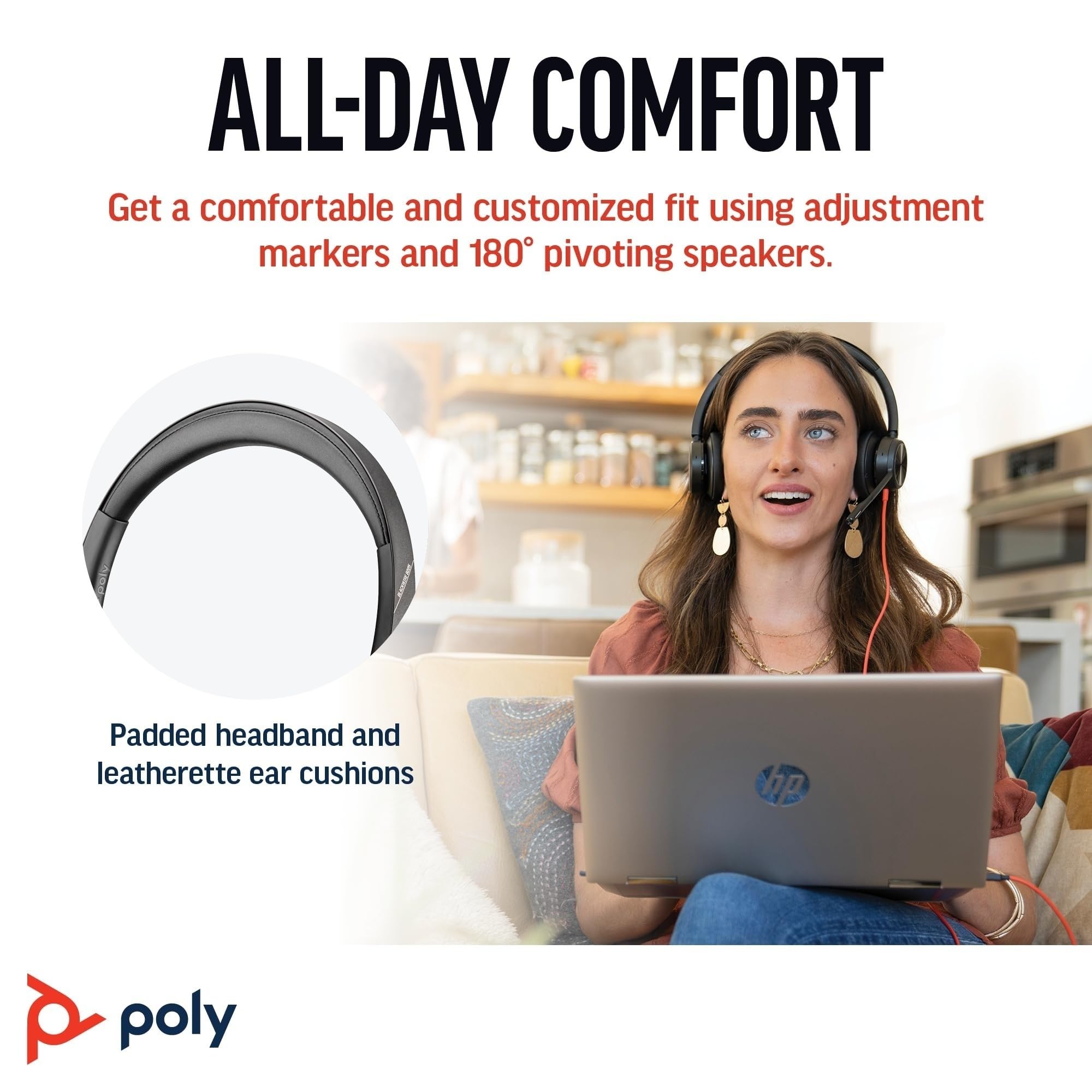 poly-blackwire-8225-cuffia-cablata-usb-a-usb-c-con-anc-ibrida-riduzione-rumore-e image 5