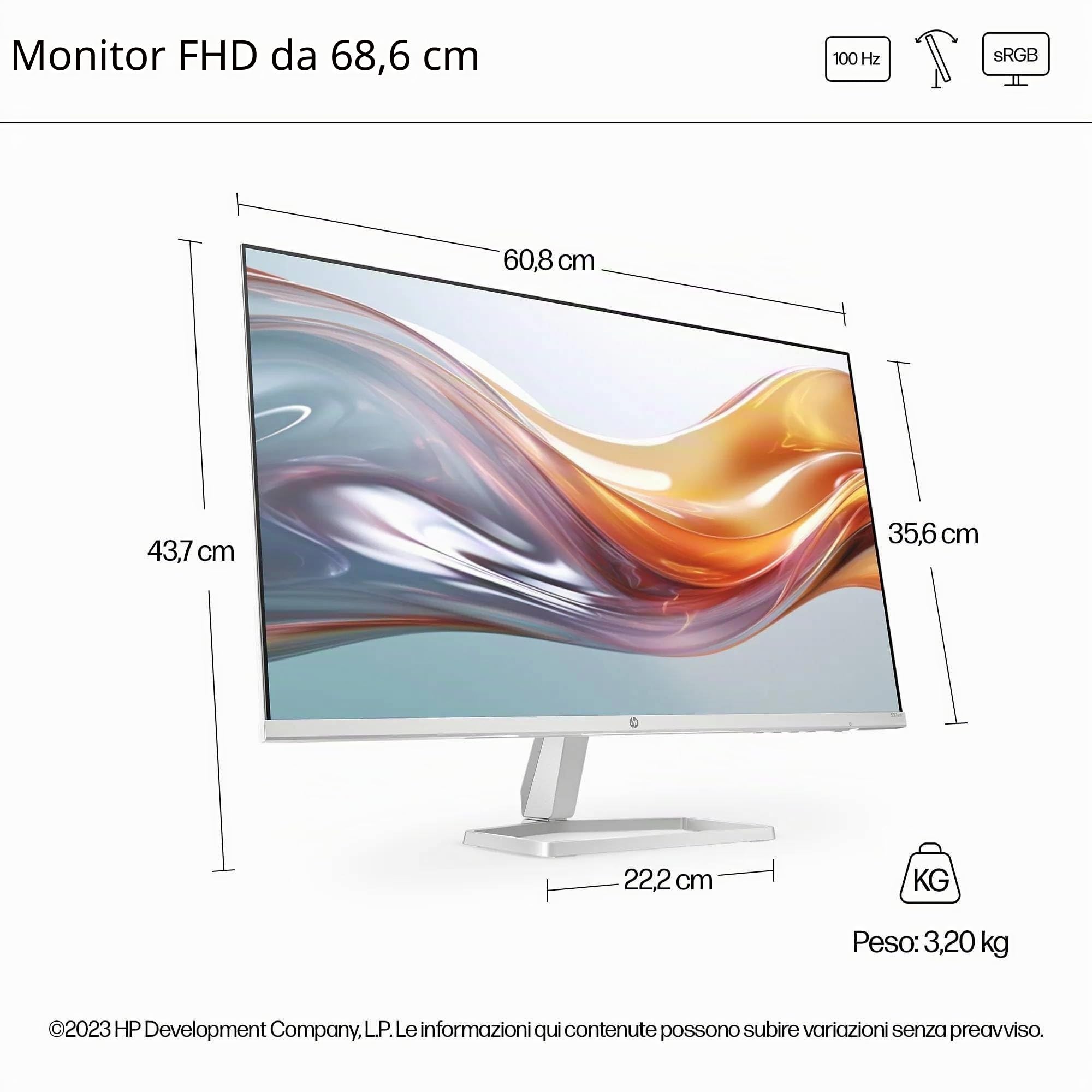 hp-527sw-monitor-27-full-hd-ips-100-hz-antiriflesso-con-eye-ease-hdmi-e-vga-bian image 4