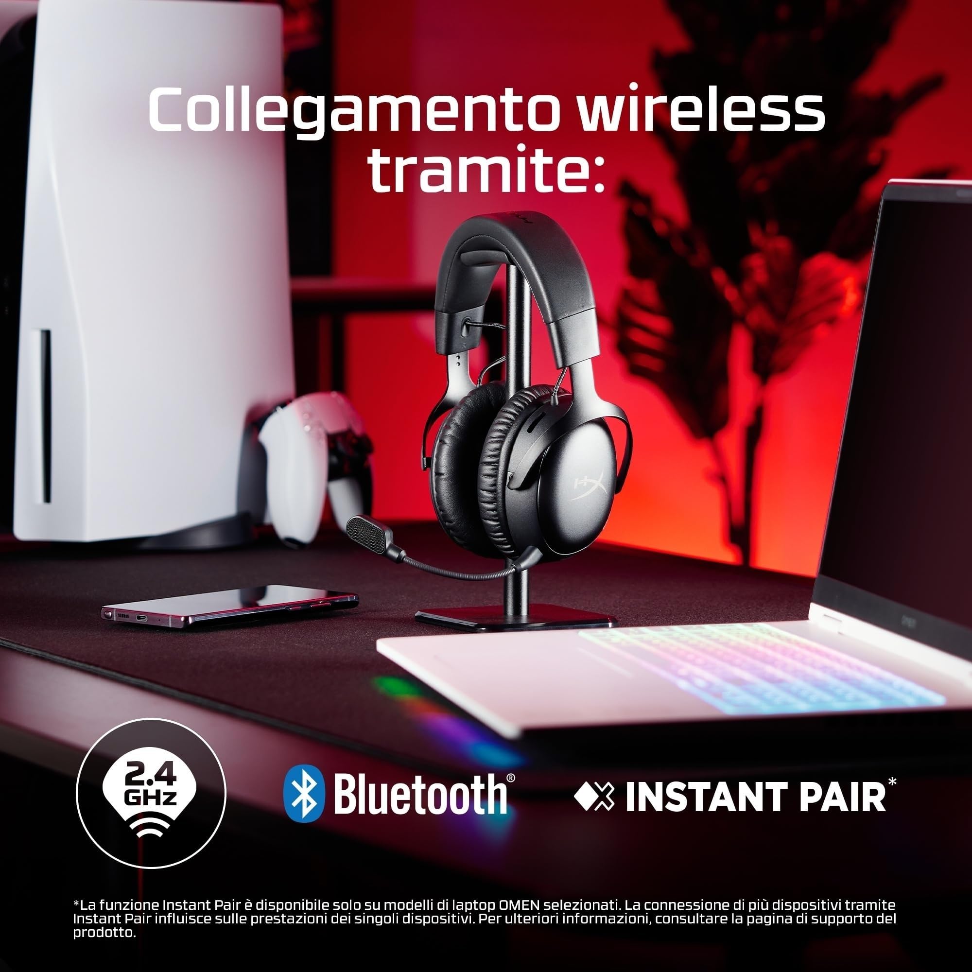 hyperx-cloud-iii-s-wireless-cuffie-gaming-bluetooth-con-dts-spatial-audio-microf image 3