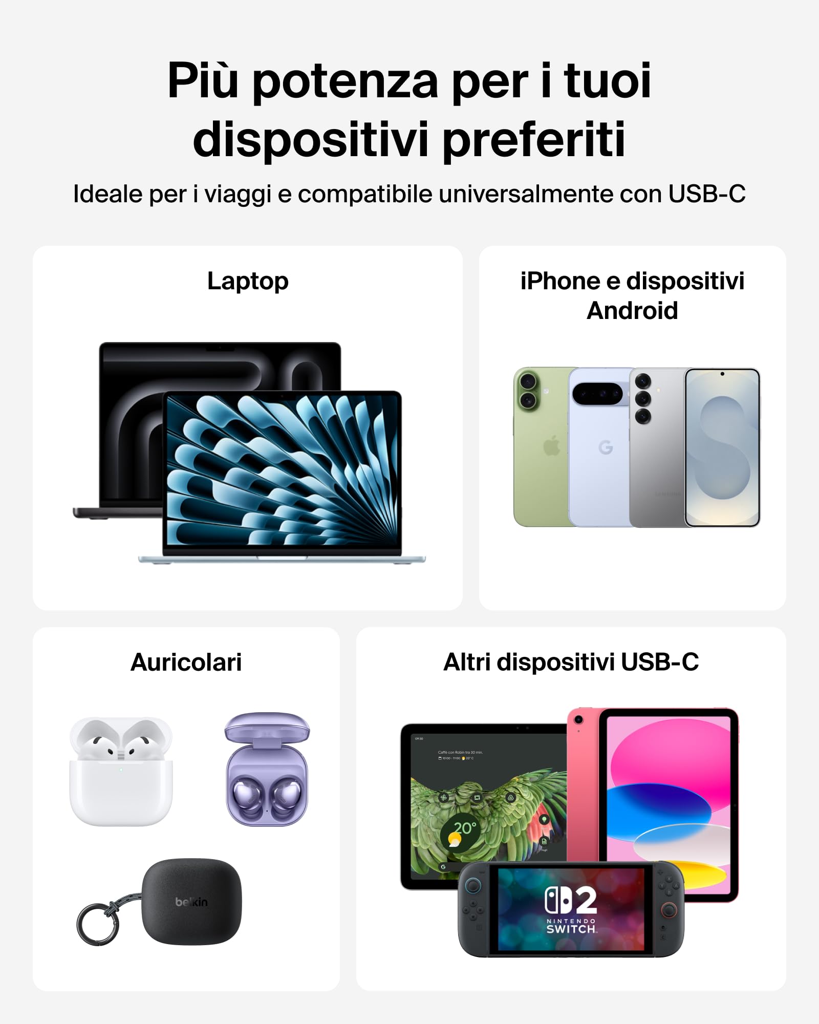 belkin-ultracharge-pro-power-bank-27000-mah-caricatore-portatile-con-cavo-usb-c- image 5
