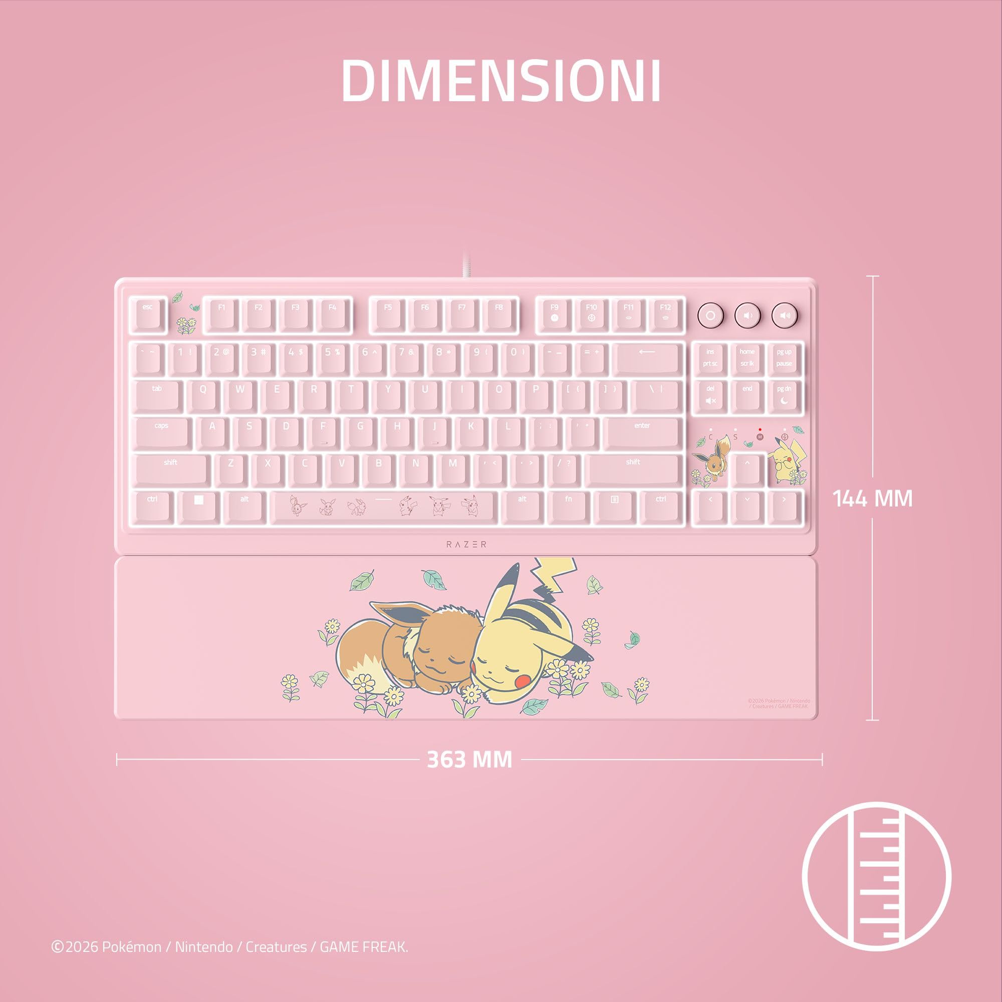 razer-ornata-v3-tenkeyless-pok-mon-pikachu-eevee-tastiera-da-gaming-compatta-mec image 8