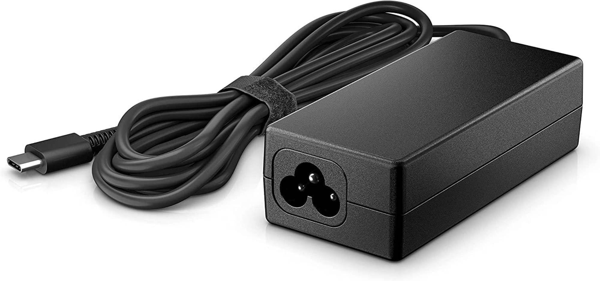 hp-alimentatore-ca-usb-c-45w-per-notebook-e-tablet-hp-nero image 2