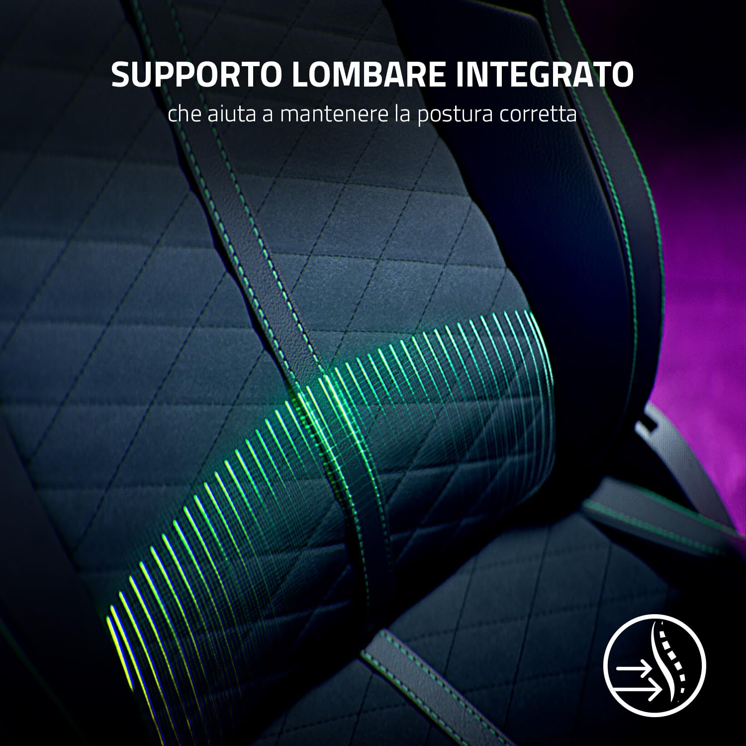 razer-enki-black-sedia-da-gaming-con-supporto-lombare-integrato-finta-pelle-mult image 5