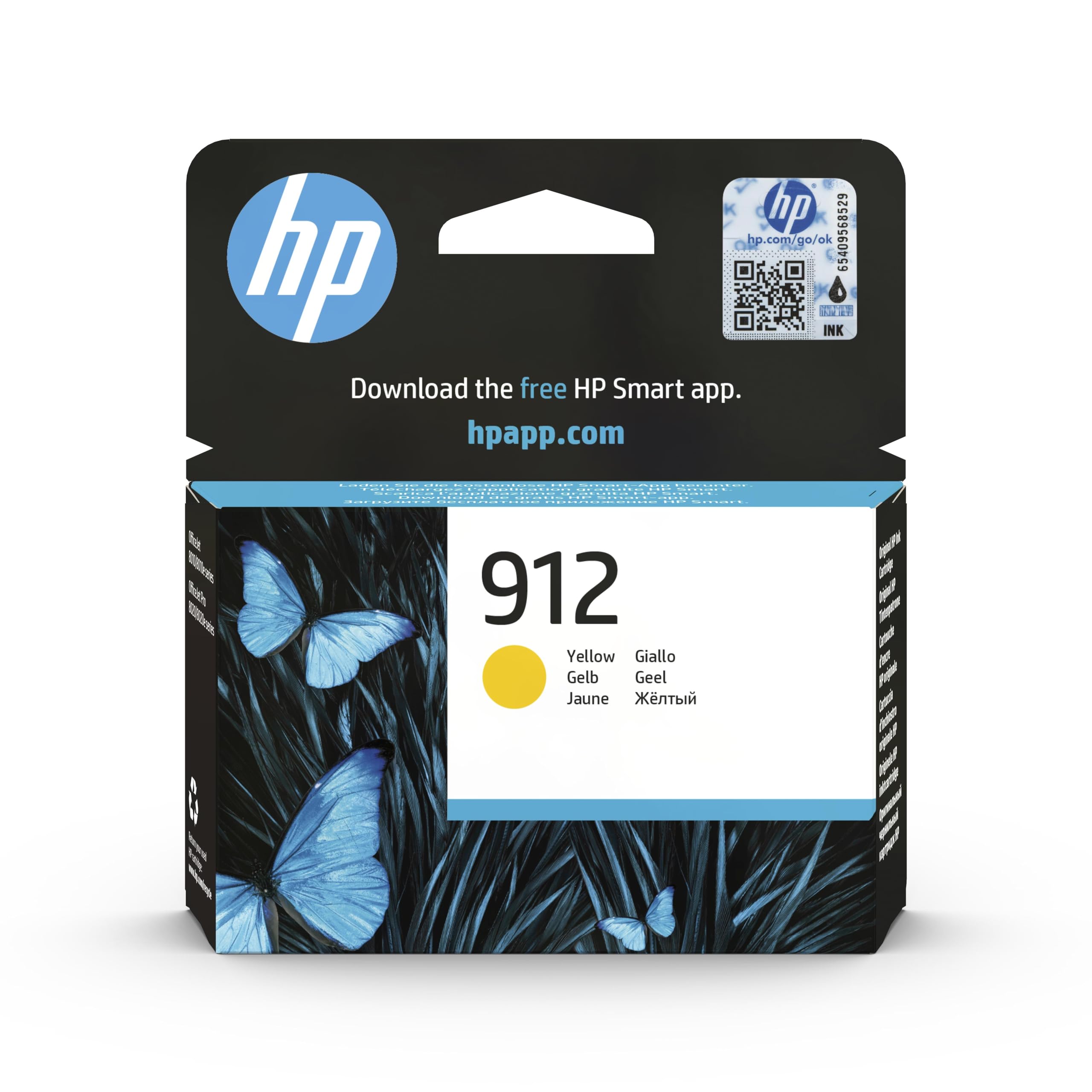 hp-912-giallo-3yl79ae-cartuccia-d-inchiostro-originale-da-315-pagine-per-stampan image 1