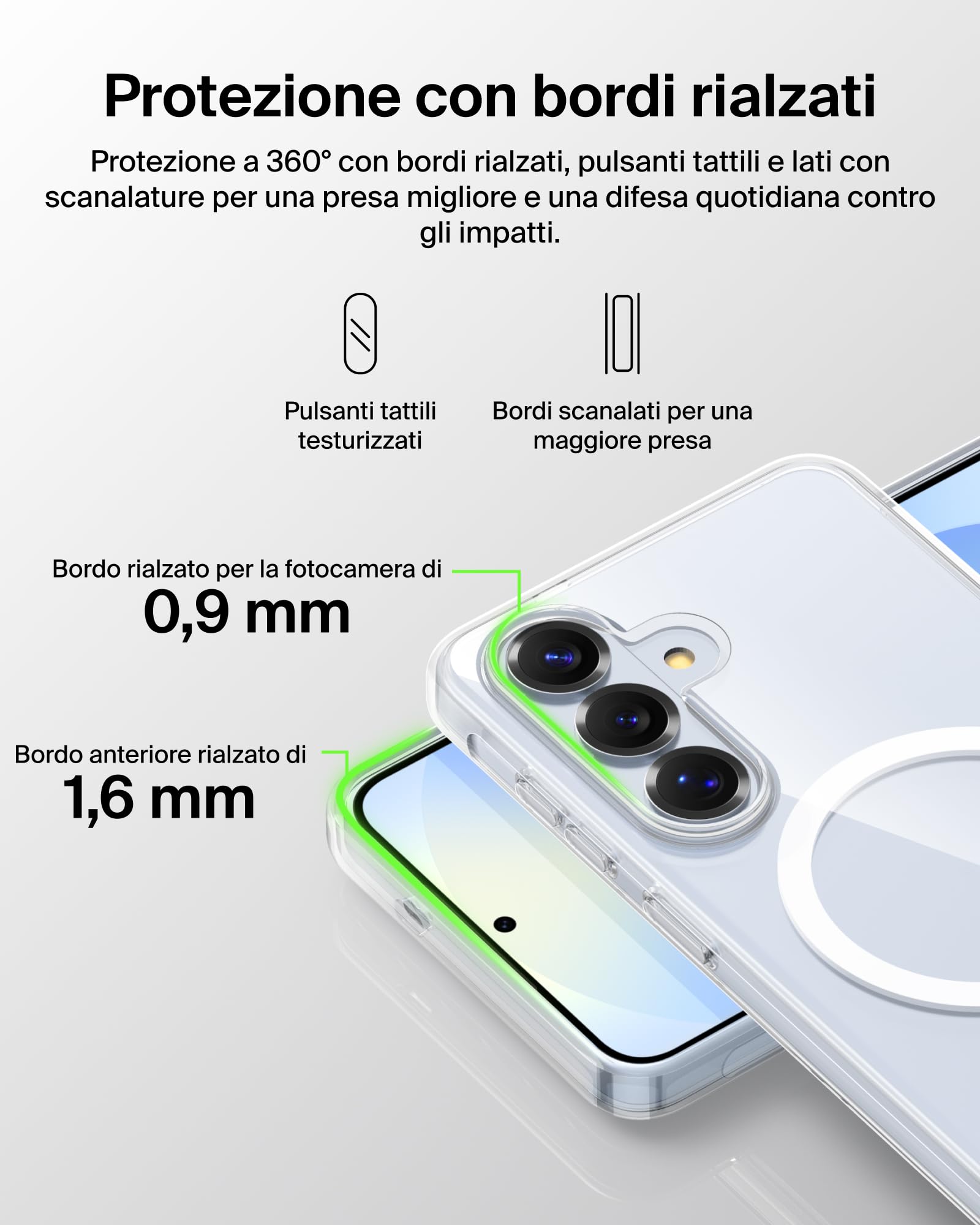 belkin-sheerforce-clear-cover-per-samsung-galaxy-s26-protezione-da-cadute-fino-a image 5