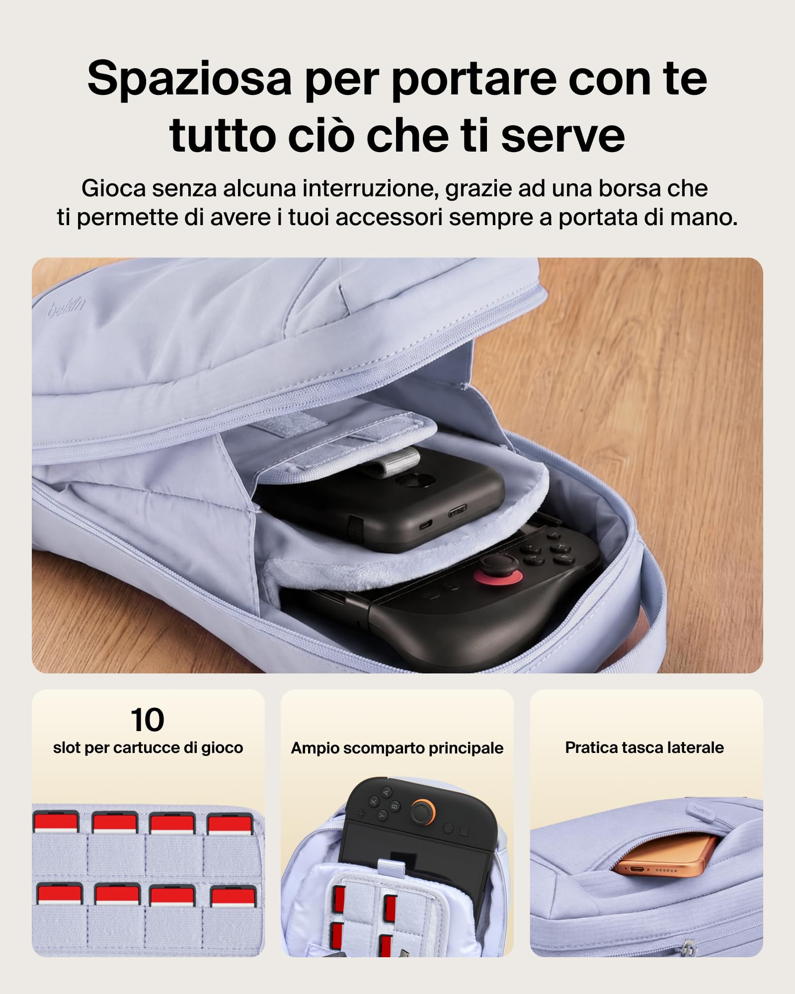 belkin-gaming-borsa-crossbody-per-nintendo-switch-2-2025-con-interno-morbido-tas image 4