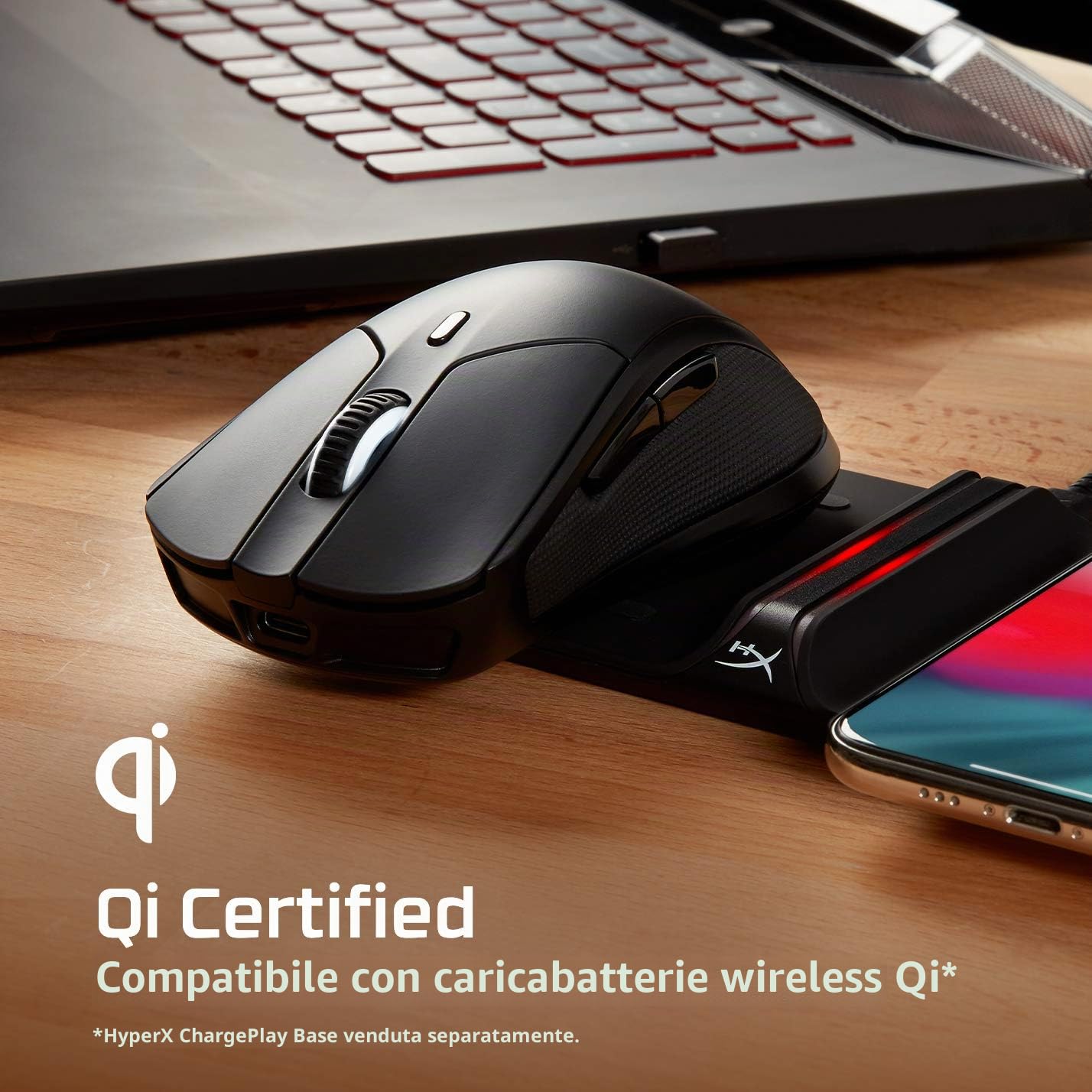 hp-hyperx-pulsefire-dart-mouse-gaming-wireless-2-4-ghz-con-sensore-pixart-16-000 image 3