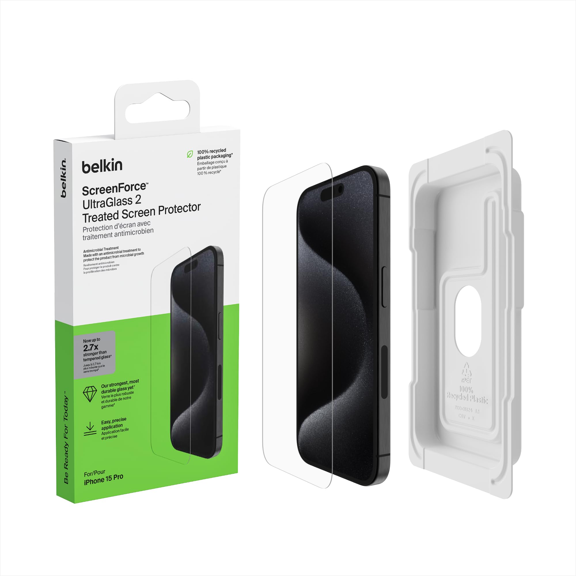 belkin-screenforce-ultraglass-2-proteggi-schermo-in-vetro-antimicrobico-per-ipho image 1