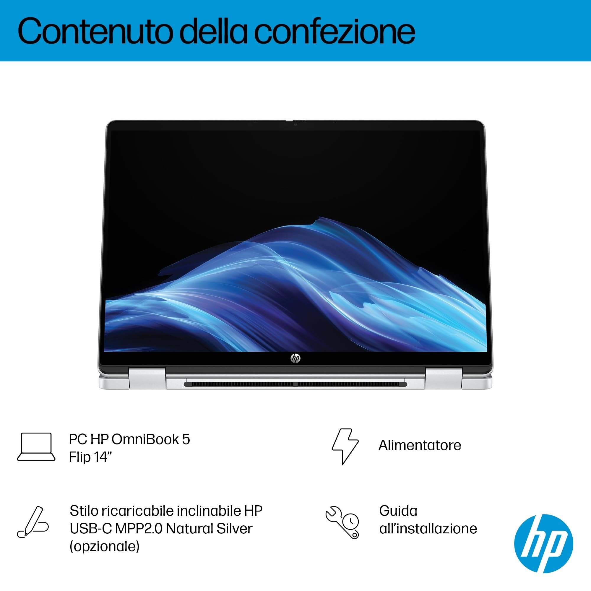 hp-omnibook-5-flip-14-fp0004sl-notebook-convertibile-touch-14-2k-intel-core-3-10 image 5