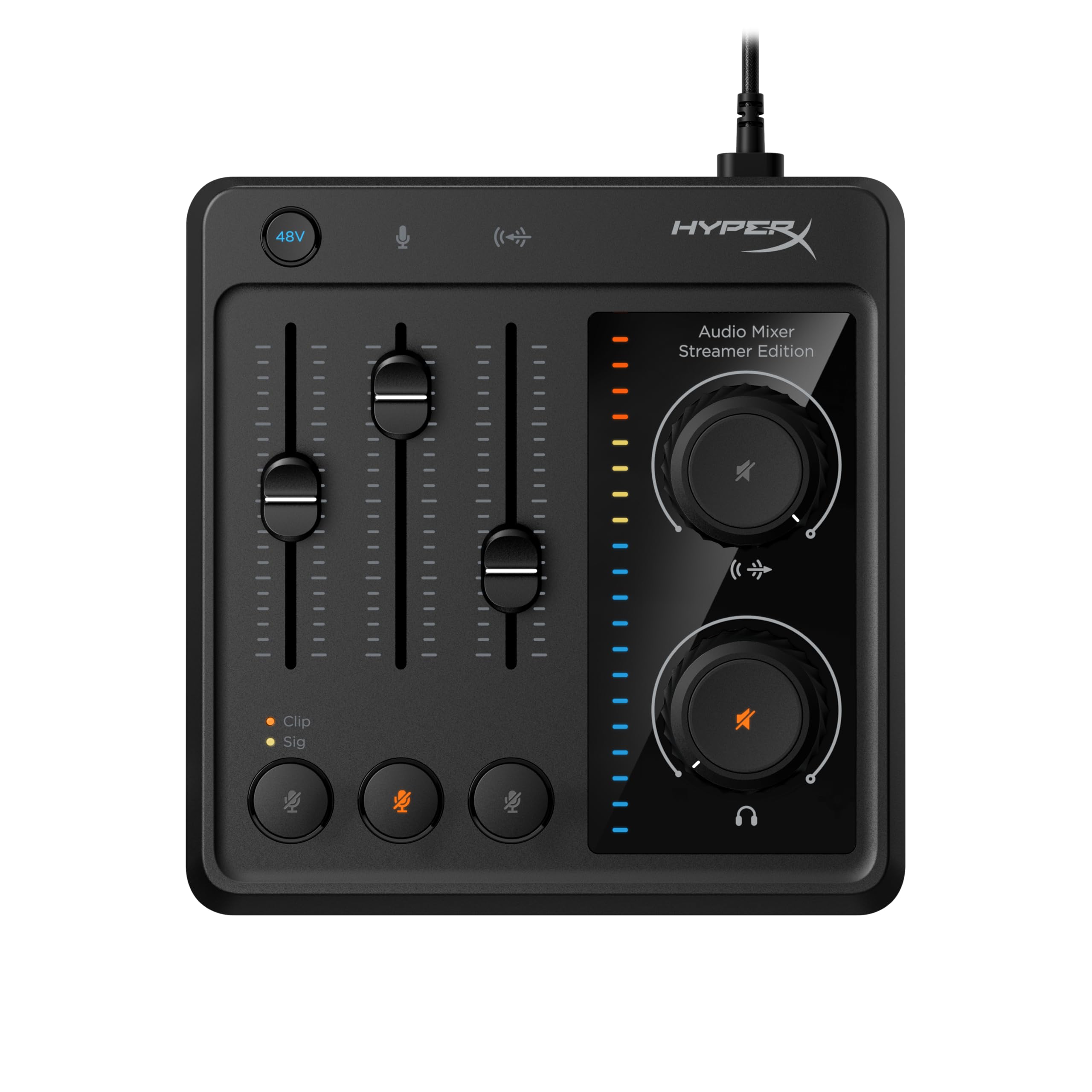 hyperx-mixer-audio-usb-a-3-canali-con-alimentazione-phantom-xlr-48v-registrazion image 1