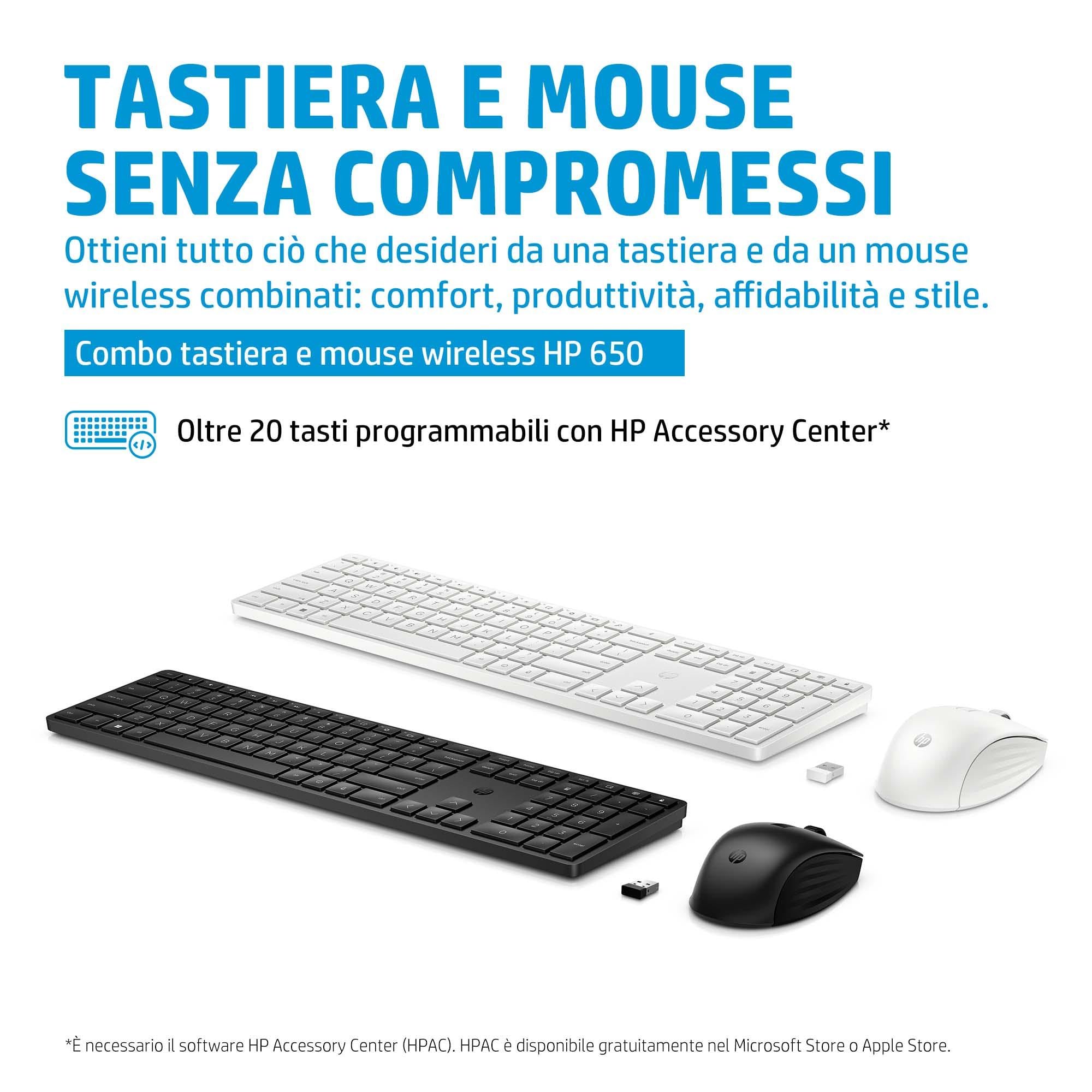 hp-650-combo-tastiera-e-mouse-wireless-con-dongle-usb-a-2-4-ghz-20-tasti-program image 7