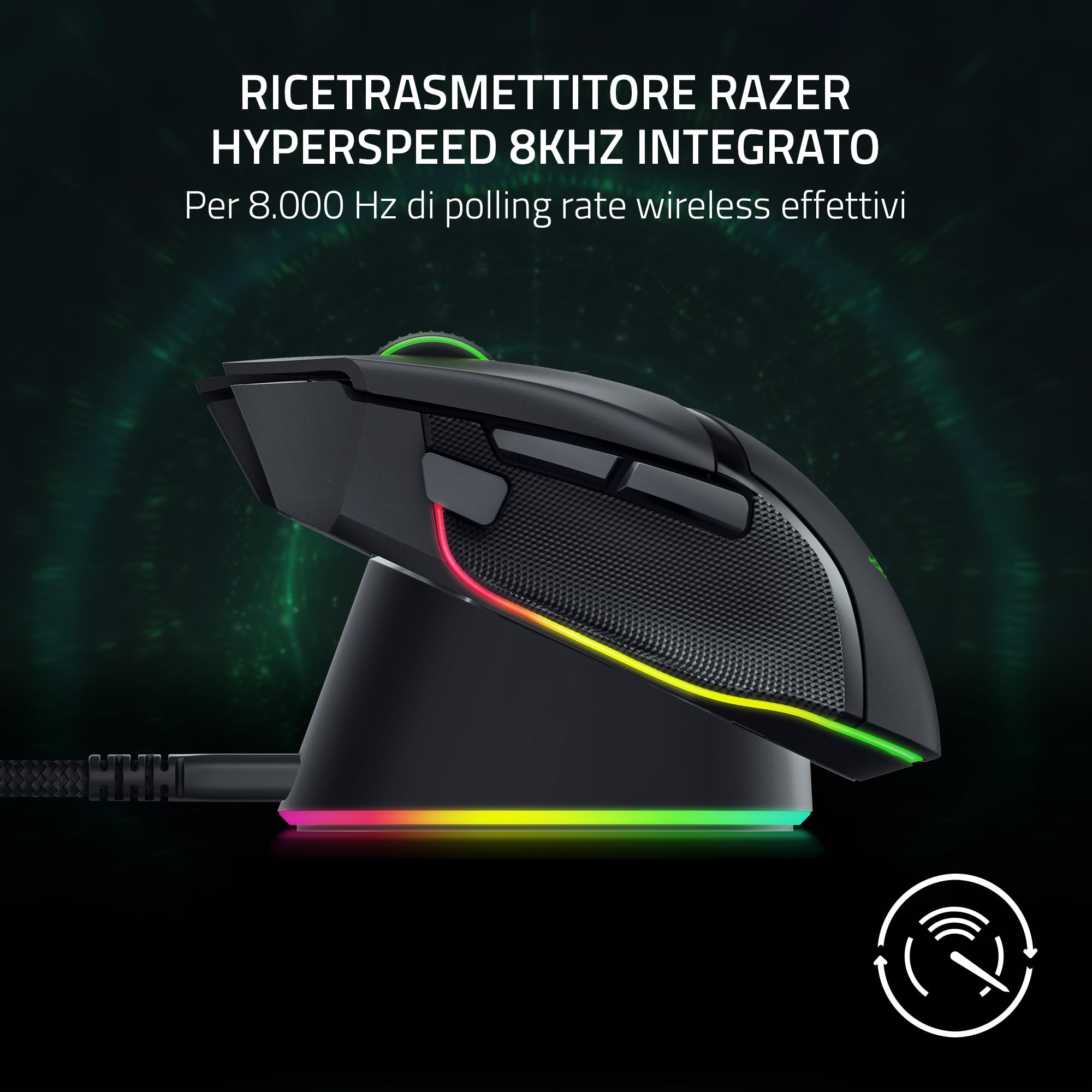 razer-mouse-dock-pro-charging-puck-dock-di-ricarica-wireless-magnetico-con-ricev image 3