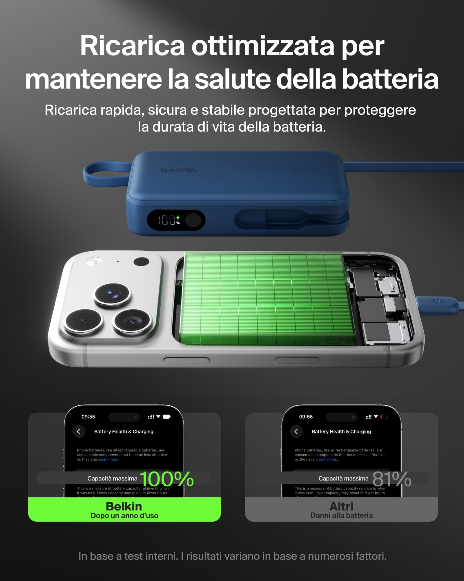 belkin-ultracharge-10-000-mah-power-bank-45w-pd-con-cavo-usb-c-integrato-e-displ image 7
