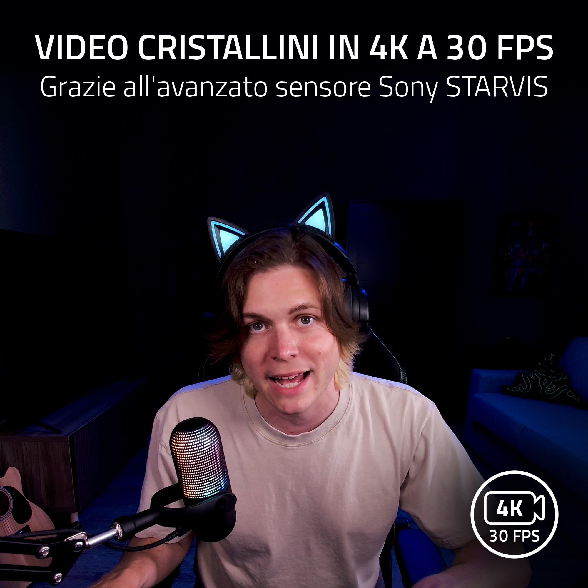 razer-kiyo-v2-webcam-4k-30-fps-per-streaming-con-inquadratura-automatica-ia-hdr- image 3