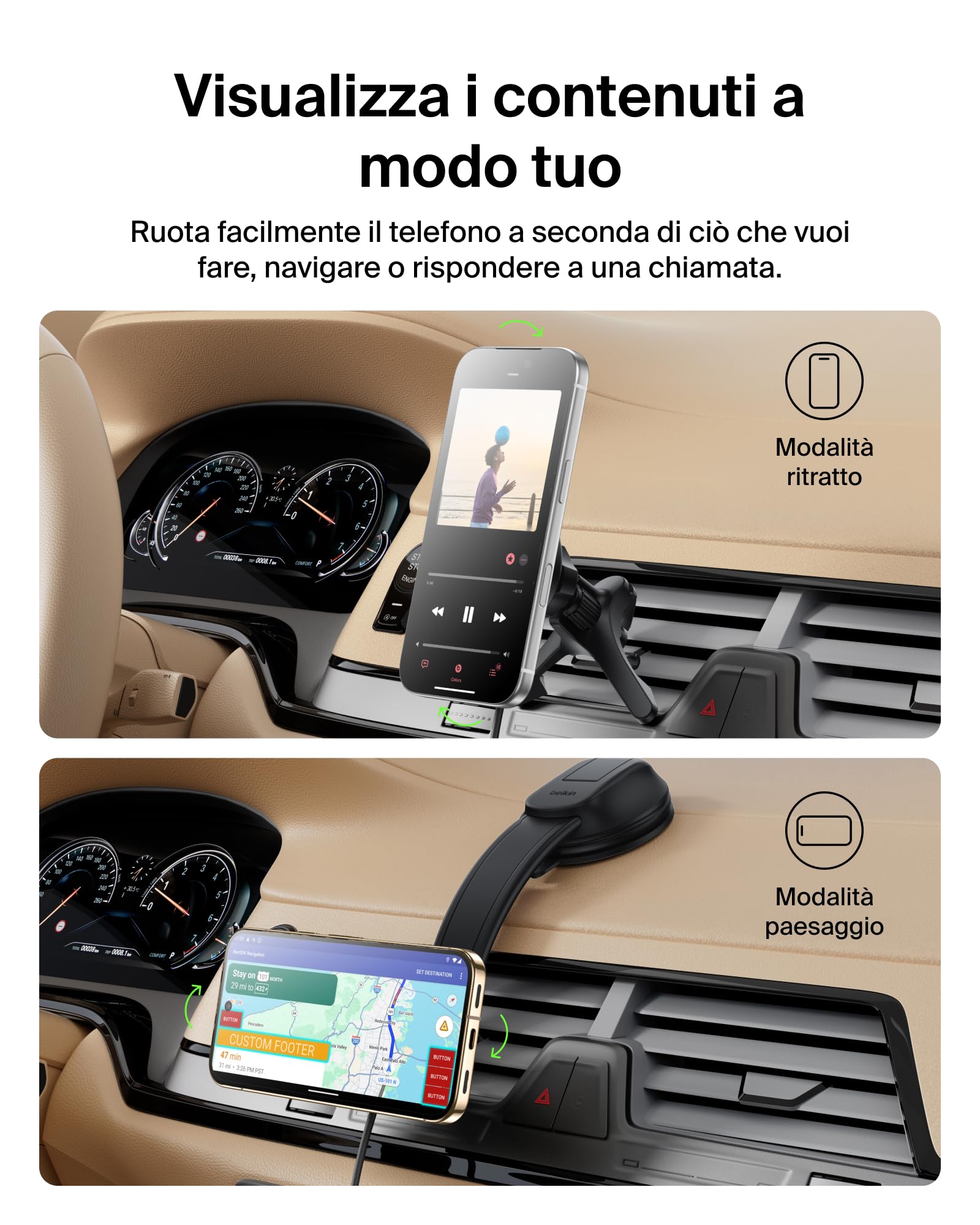 belkin-caricabatterie-da-auto-wireless-qi2-15w-con-supporto-magnetico-per-bocche image 4