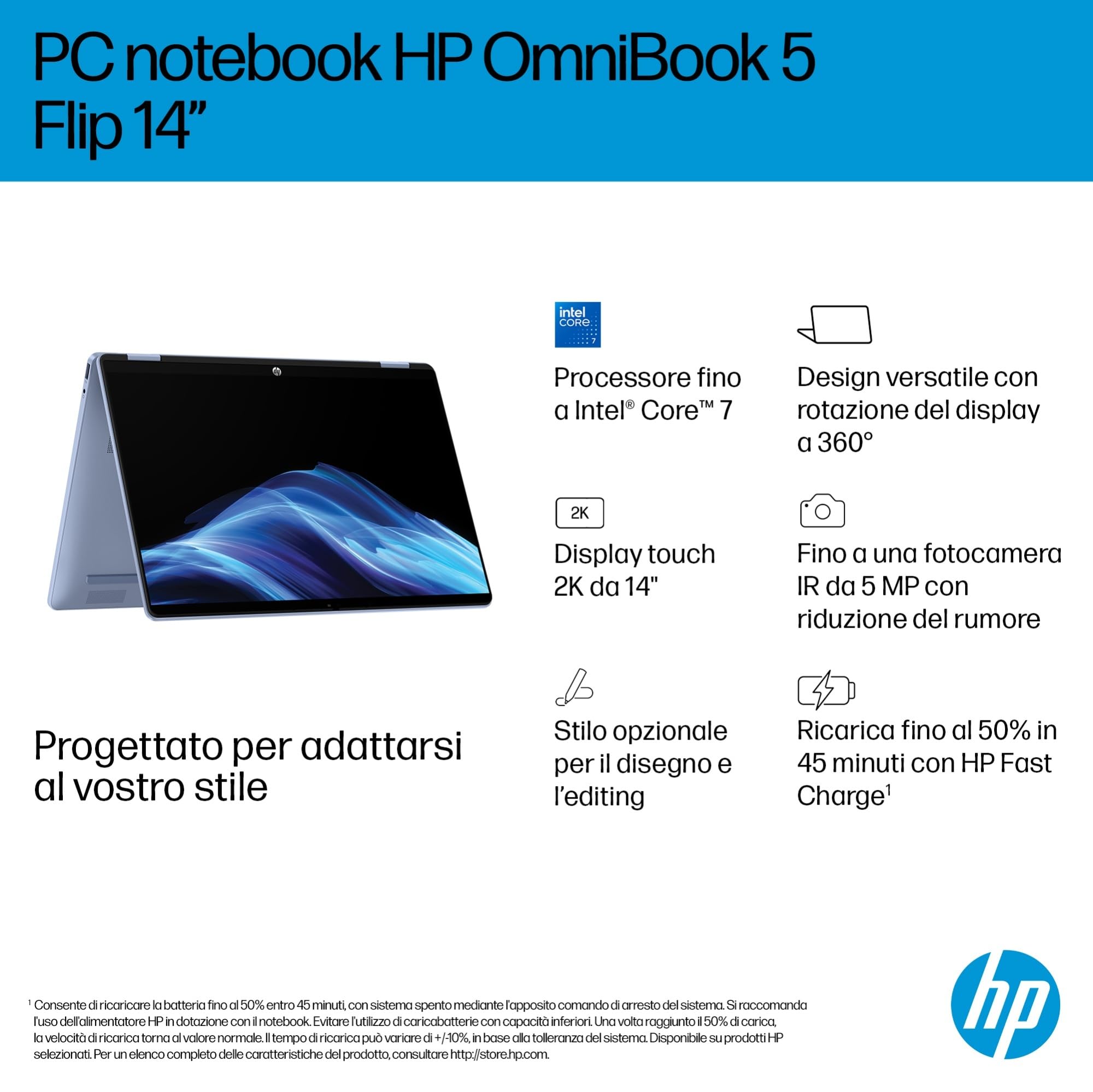 hp-omnibook-5-flip-x360-14-fp0001sl-convertibile-14-2k-touch-intel-core-i3-1315u image 3
