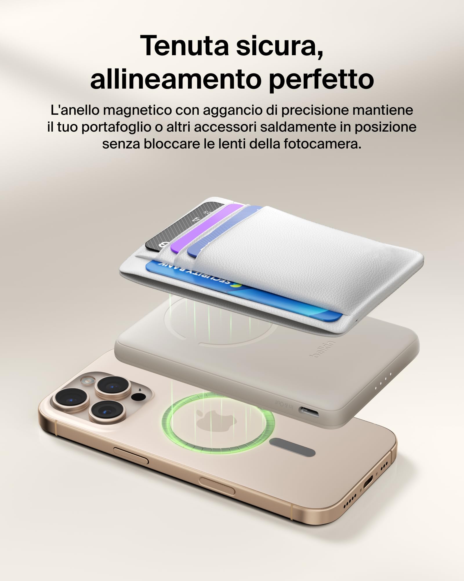 belkin-boostcharge-power-bank-magnetico-5000mah-qi2-7-5w-ultra-sottile-con-anell image 2