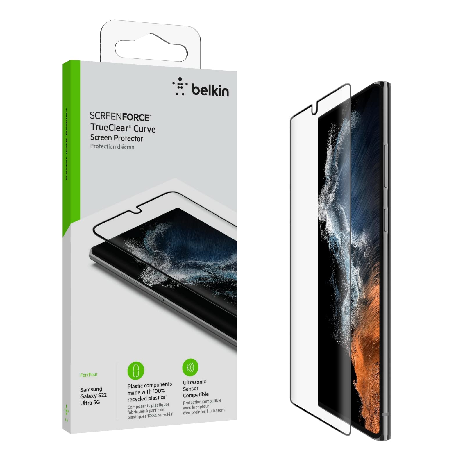 belkin-trueclear-curve-proteggi-schermo-per-galaxy-s22-ultra-5g-bordo-a-bordo-co image 1