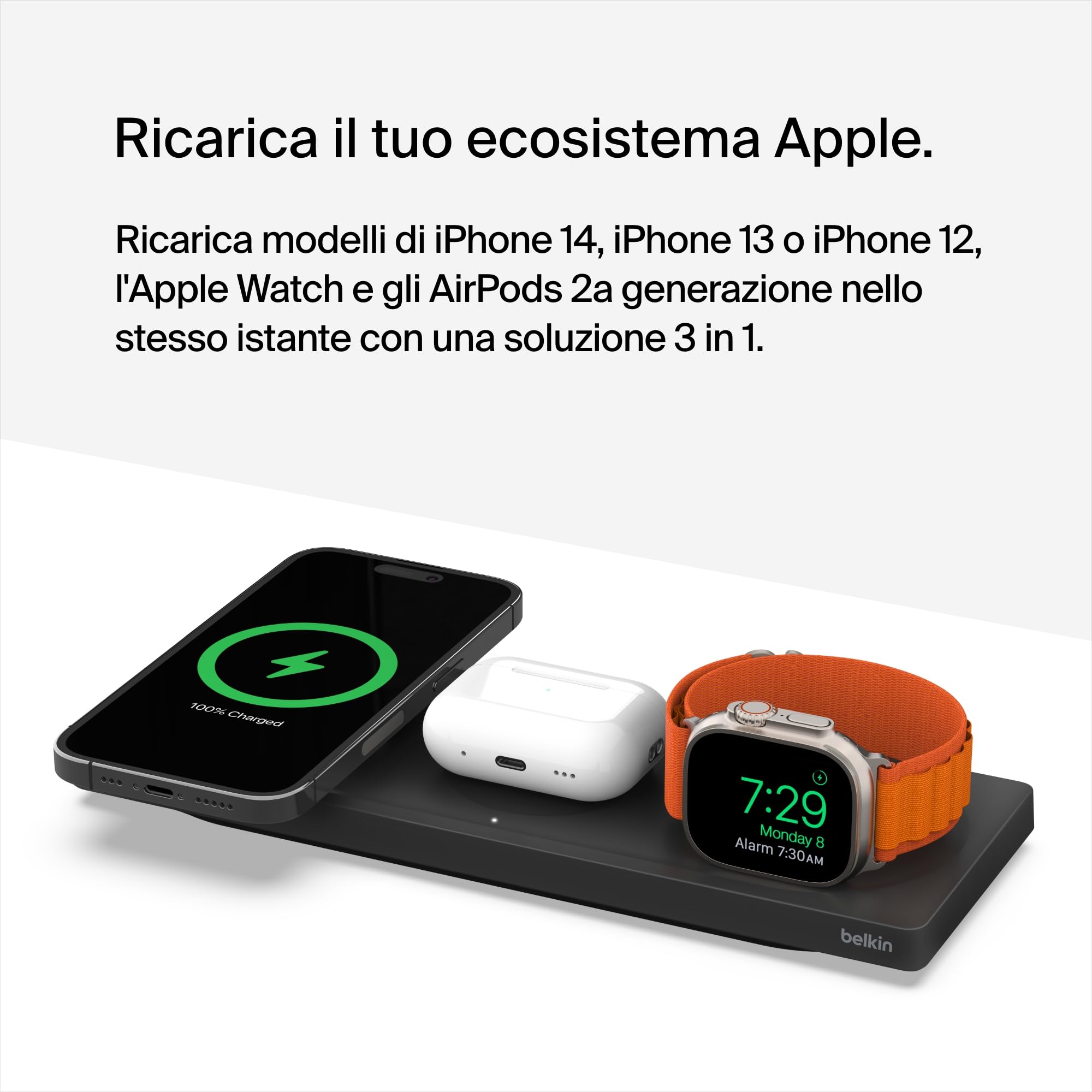 belkin-3-in-1-wireless-charger-con-magsafe-tappetino-di-ricarica-rapida-mfi-per- image 4