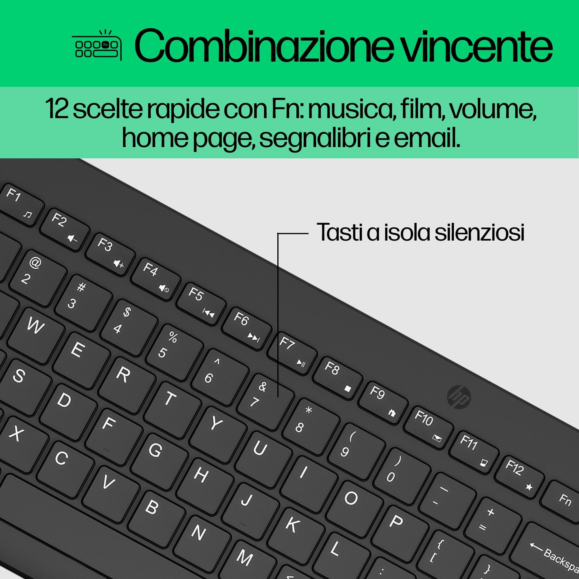 hp-330-combo-tastiera-e-mouse-wireless-2-4-ghz-plug-and-play-usb-a-12-scorciatoi image 4
