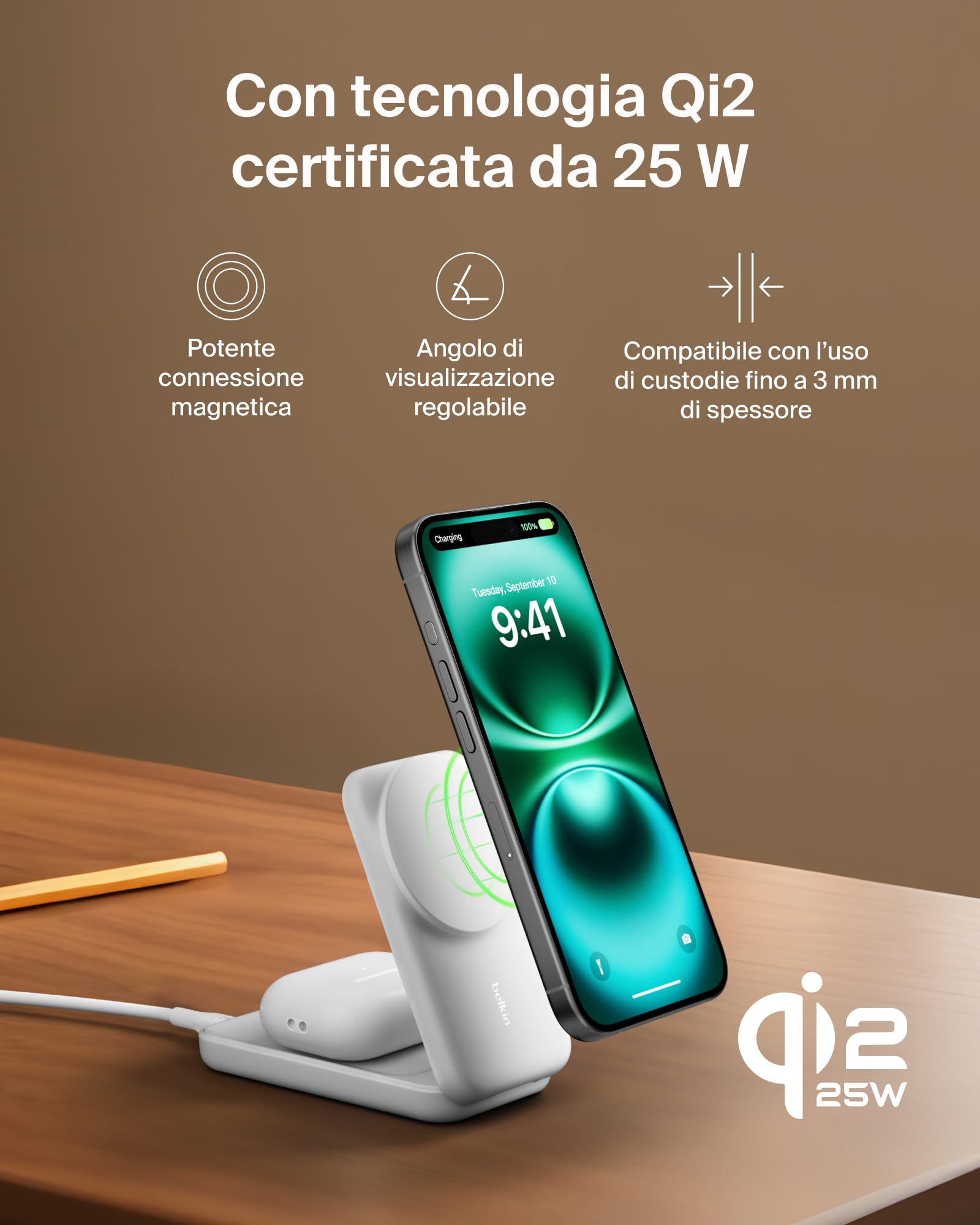 belkin-ultracharge-caricatore-wireless-qi2-2-in-1-25w-compatibile-magsafe-per-ip image 7