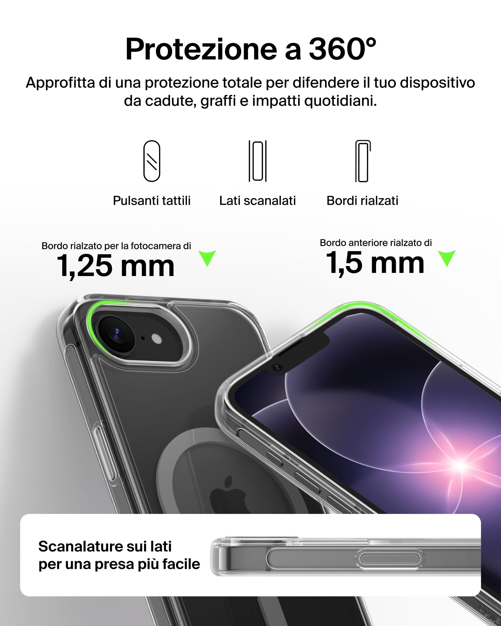 belkin-sheerforce-clear-lite-cover-magnetica-trasparente-per-iphone-17e-e-iphone image 7