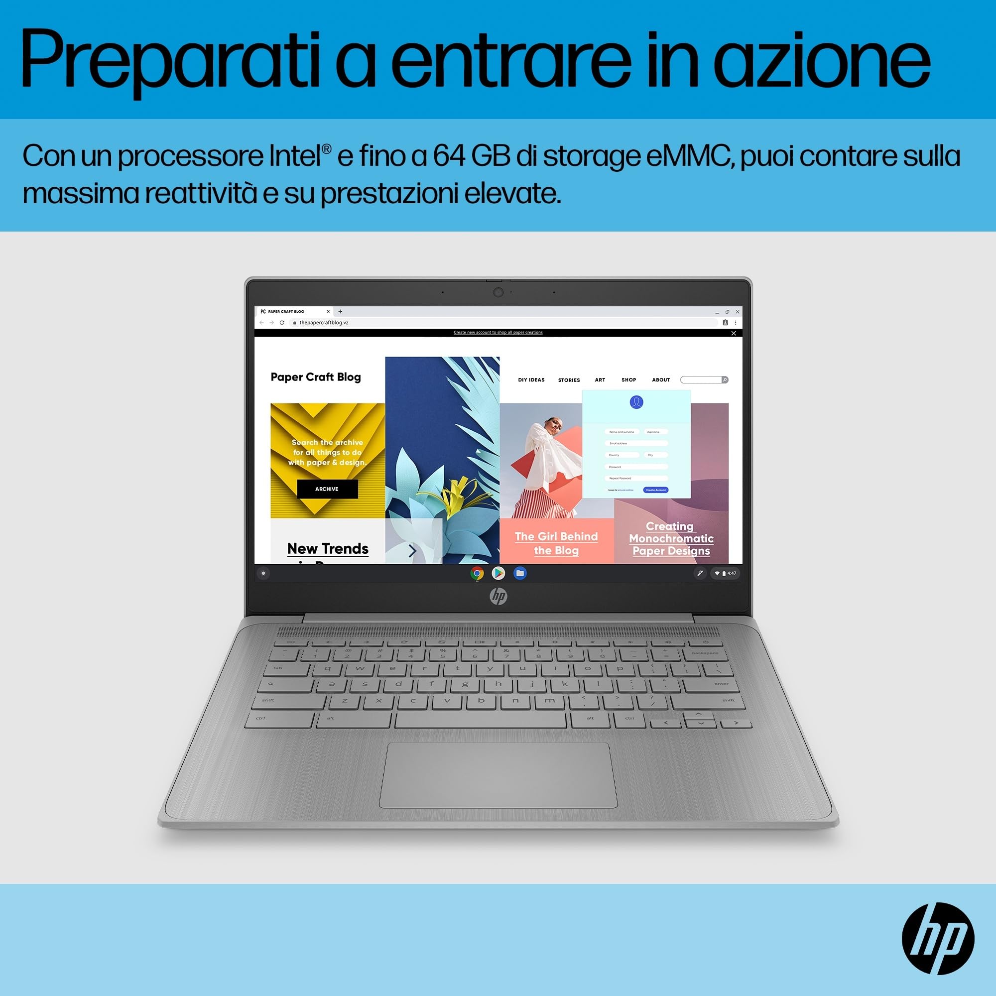 hp-chromebook-14a-ne1000sl-notebook-14-hd-antiriflesso-sva-con-intel-celeron-n45 image 4