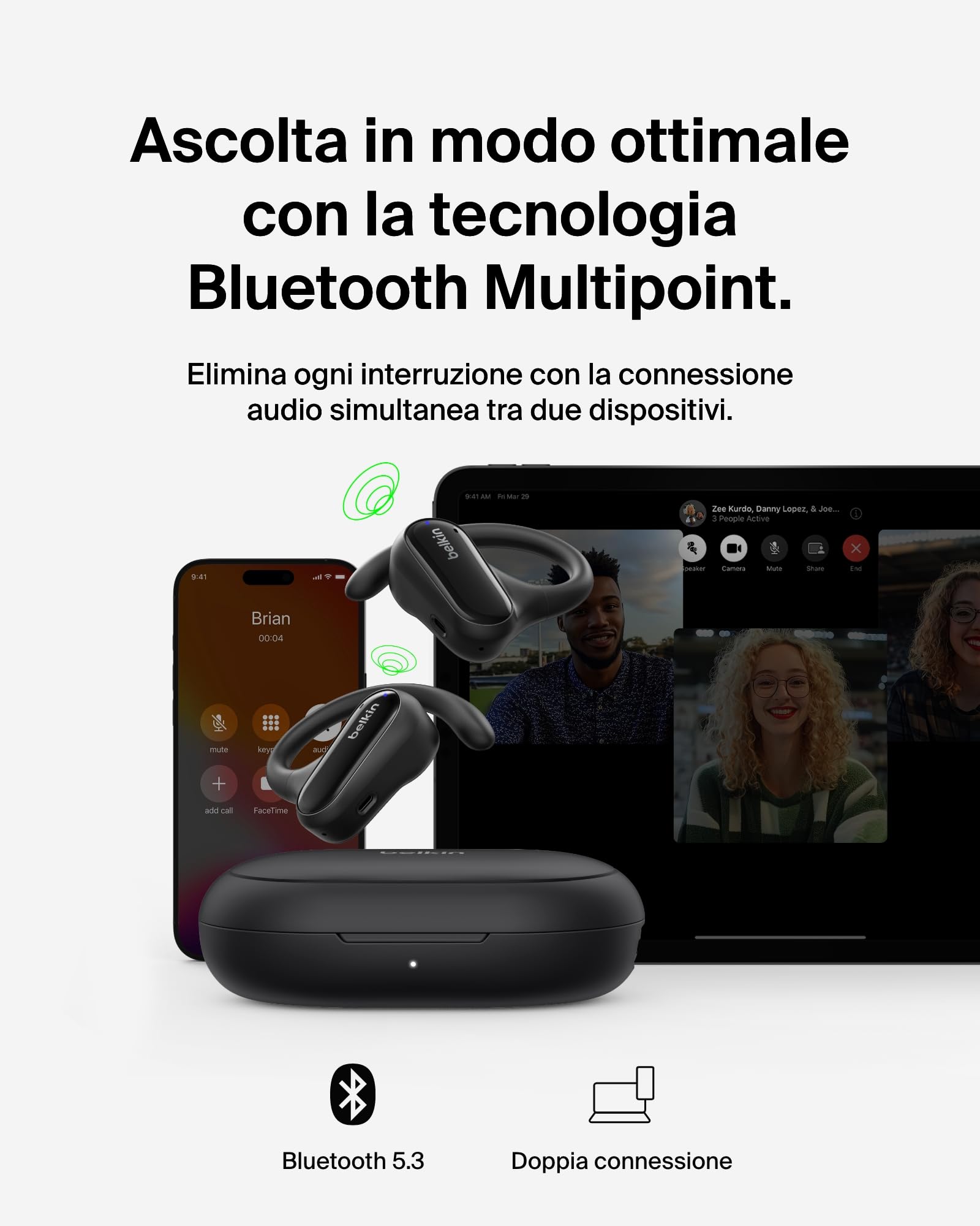 belkin-soundform-clearfit-auricolari-wireless-bluetooth-open-ear-sportivi-ipx5-c image 5