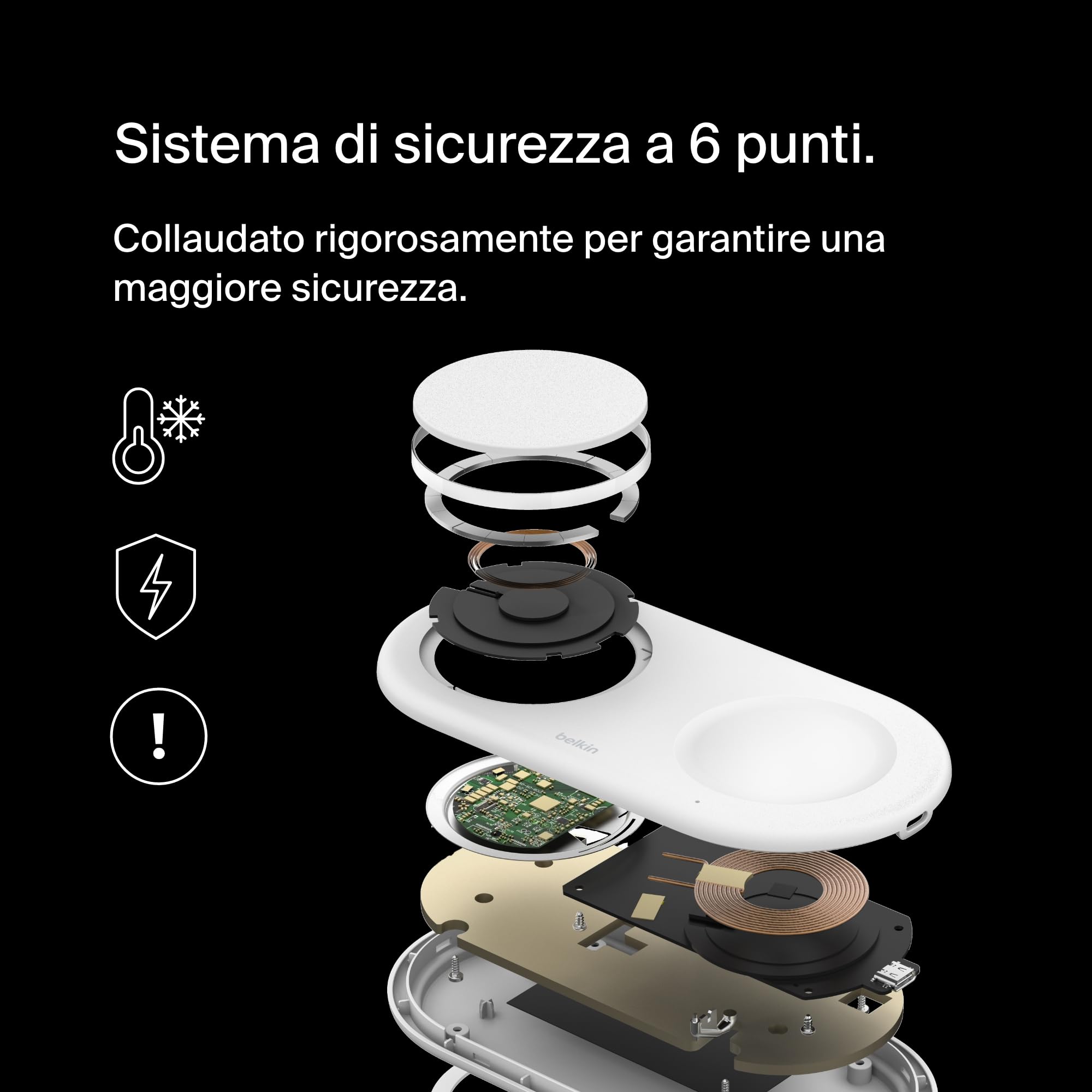 belkin-boostcharge-pro-tappetino-di-ricarica-wireless-2-in-1-qi2-15w-magnetico-c image 5