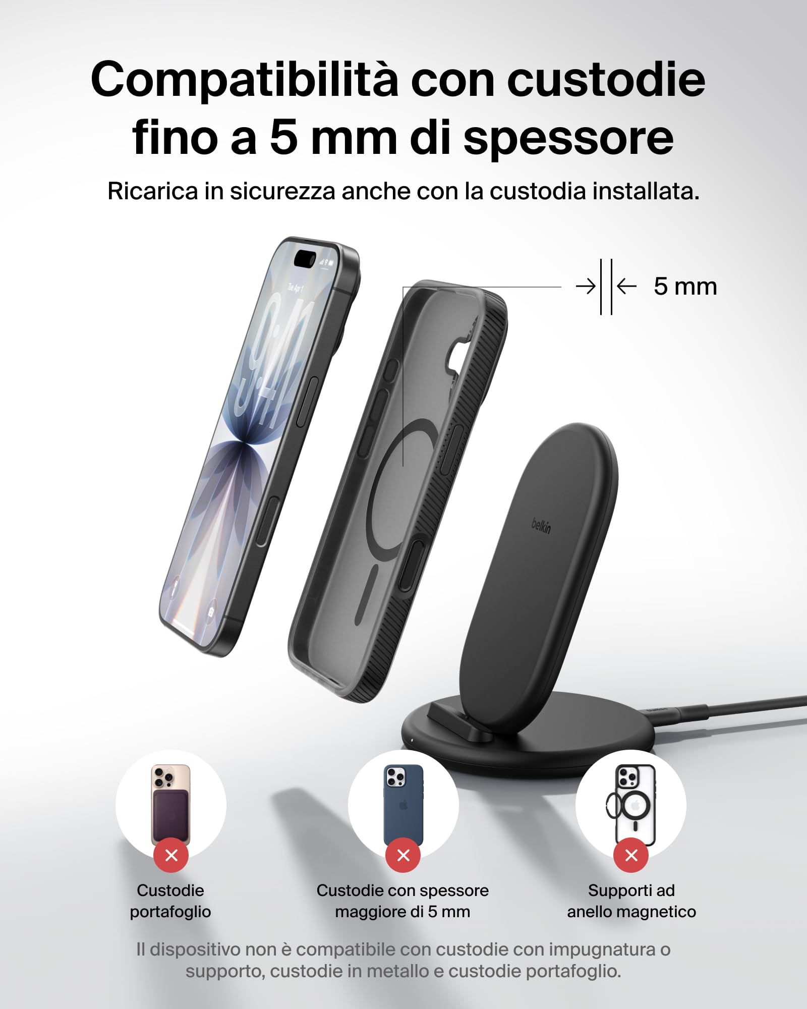 belkin-boostcharge-supporto-ricarica-wireless-qi-9w-compatibile-con-custodie-cav image 4