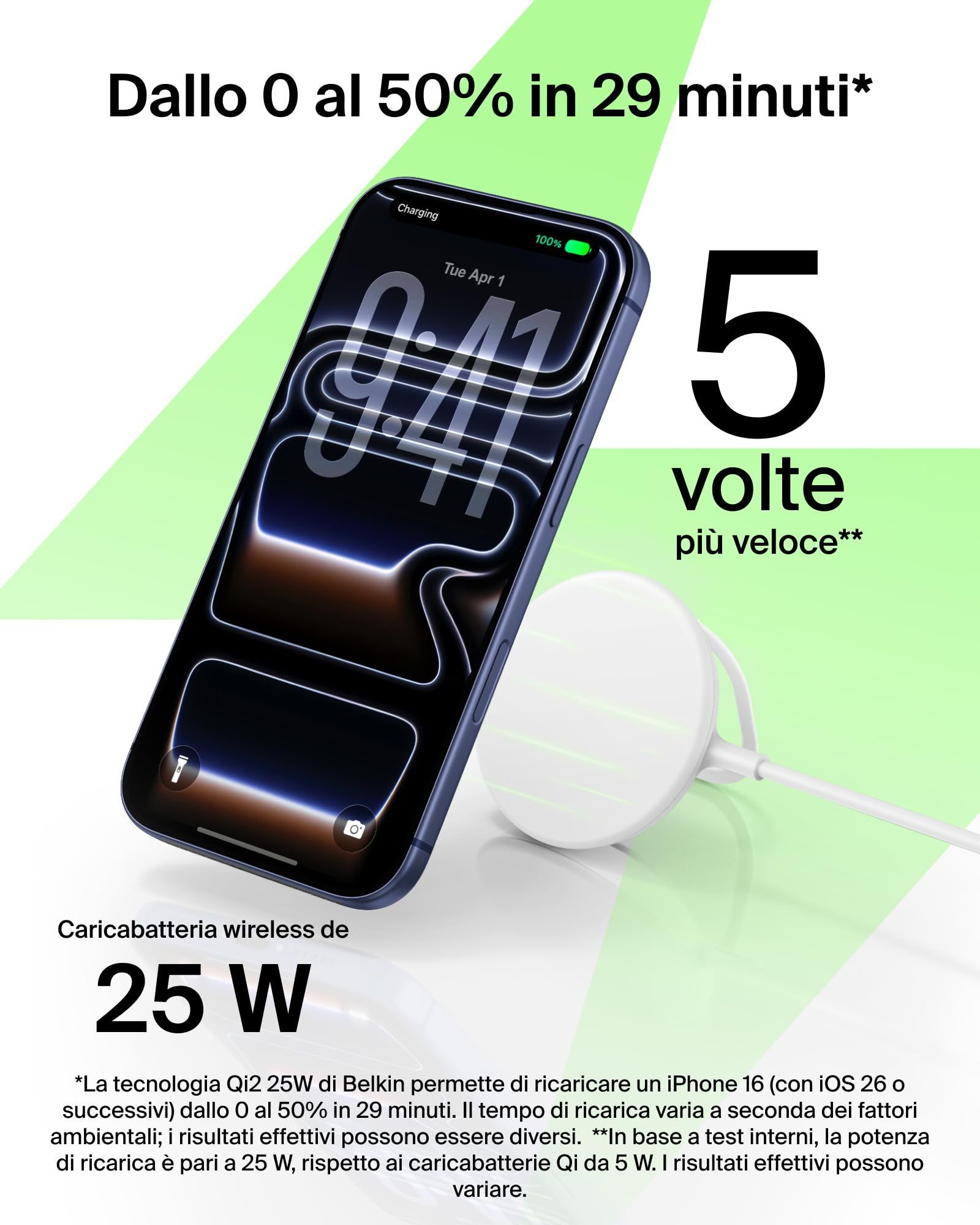 belkin-ultracharge-chargeur-magn-tique-qi2-25-w-caricatore-wireless-magnetico-co image 3