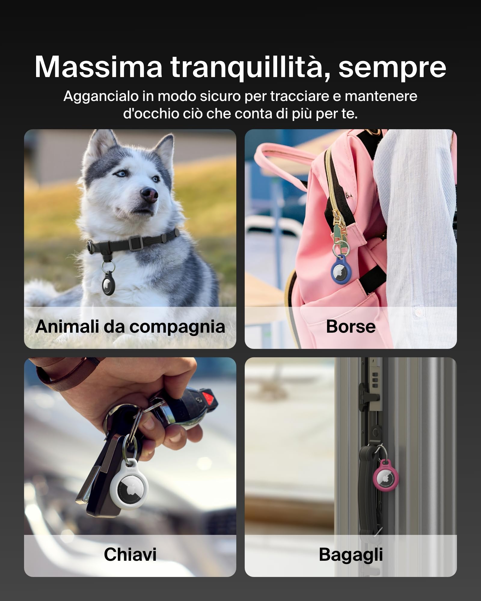 belkin-secure-holder-custodia-portachiavi-per-apple-airtag-con-guscio-antigraffi image 3