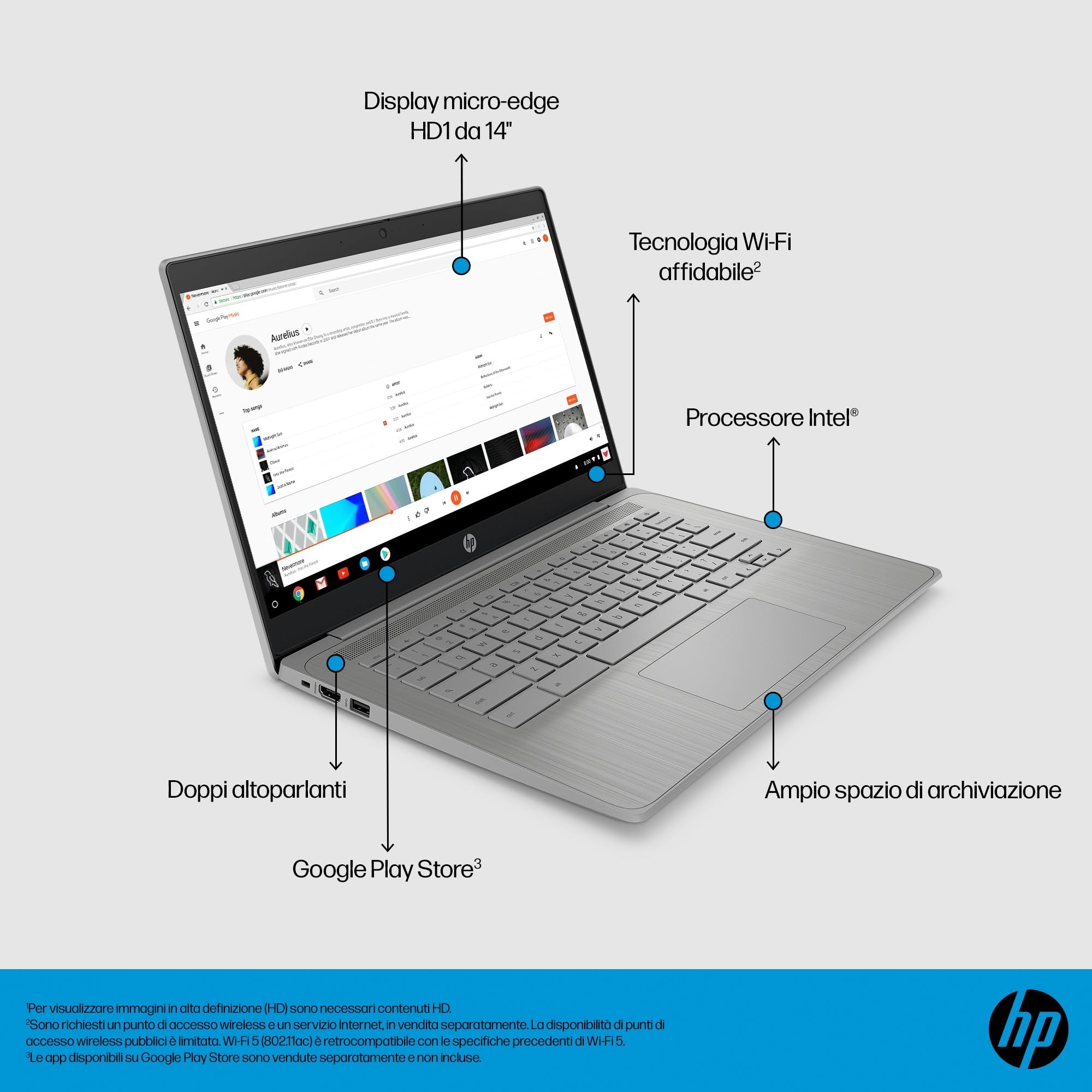 hp-chromebook-14a-ne1000sl-notebook-14-hd-antiriflesso-sva-con-intel-celeron-n45 image 5