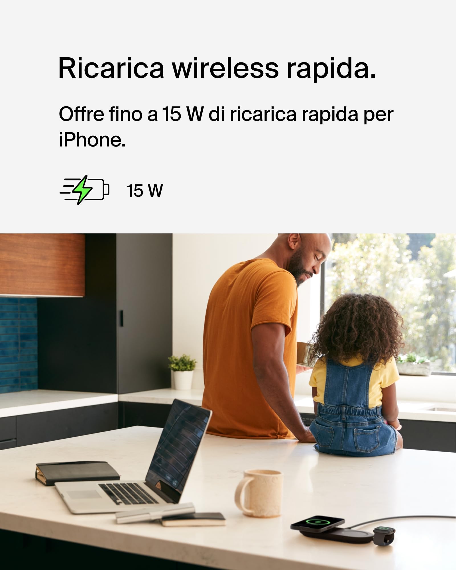 belkin-boostcharge-pro-tappetino-di-ricarica-wireless-3-in-1-qi2-15w-con-magneti image 2