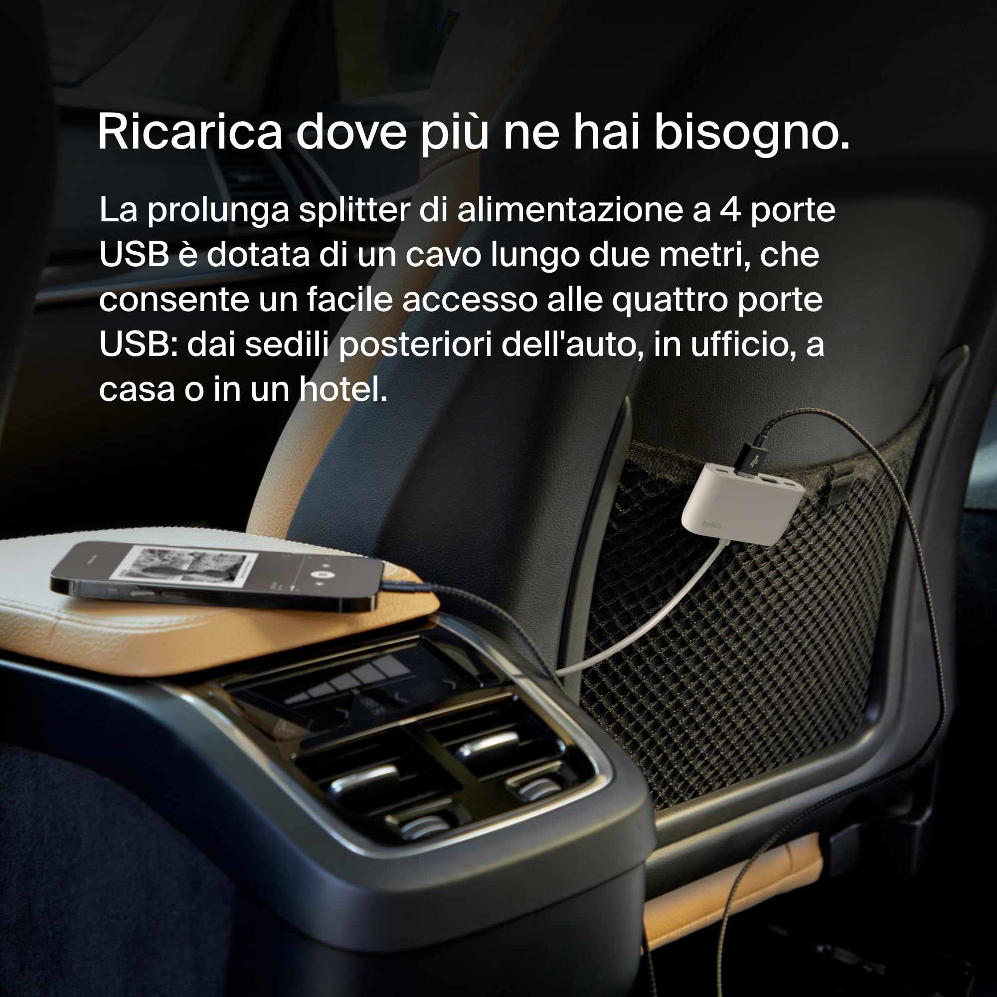belkin-boostcharge-hub-usb-4-porte-2-usb-c-2-usb-a-30w-con-cavo-da-2-m-bianco image 5
