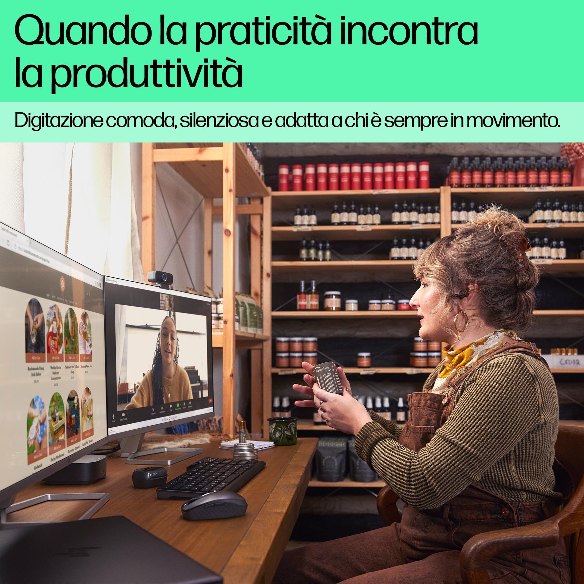 hp-460-tastiera-wireless-e-bluetooth-5-3-multi-dispositivo-con-12-tasti-programm image 6