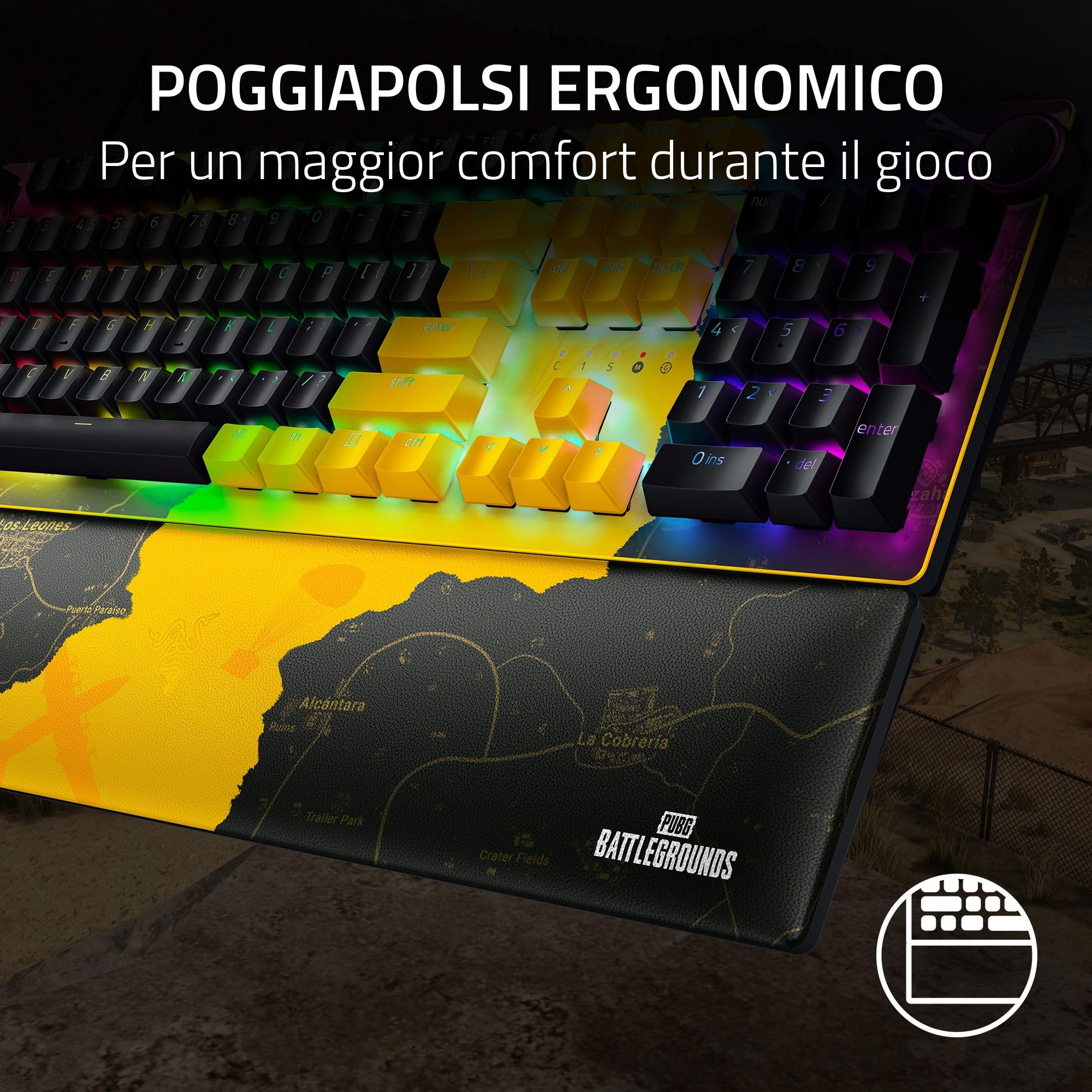 razer-huntsman-v2-tenkeyless-pubg-edition-tastiera-meccanica-ottica-gaming-con-s image 6