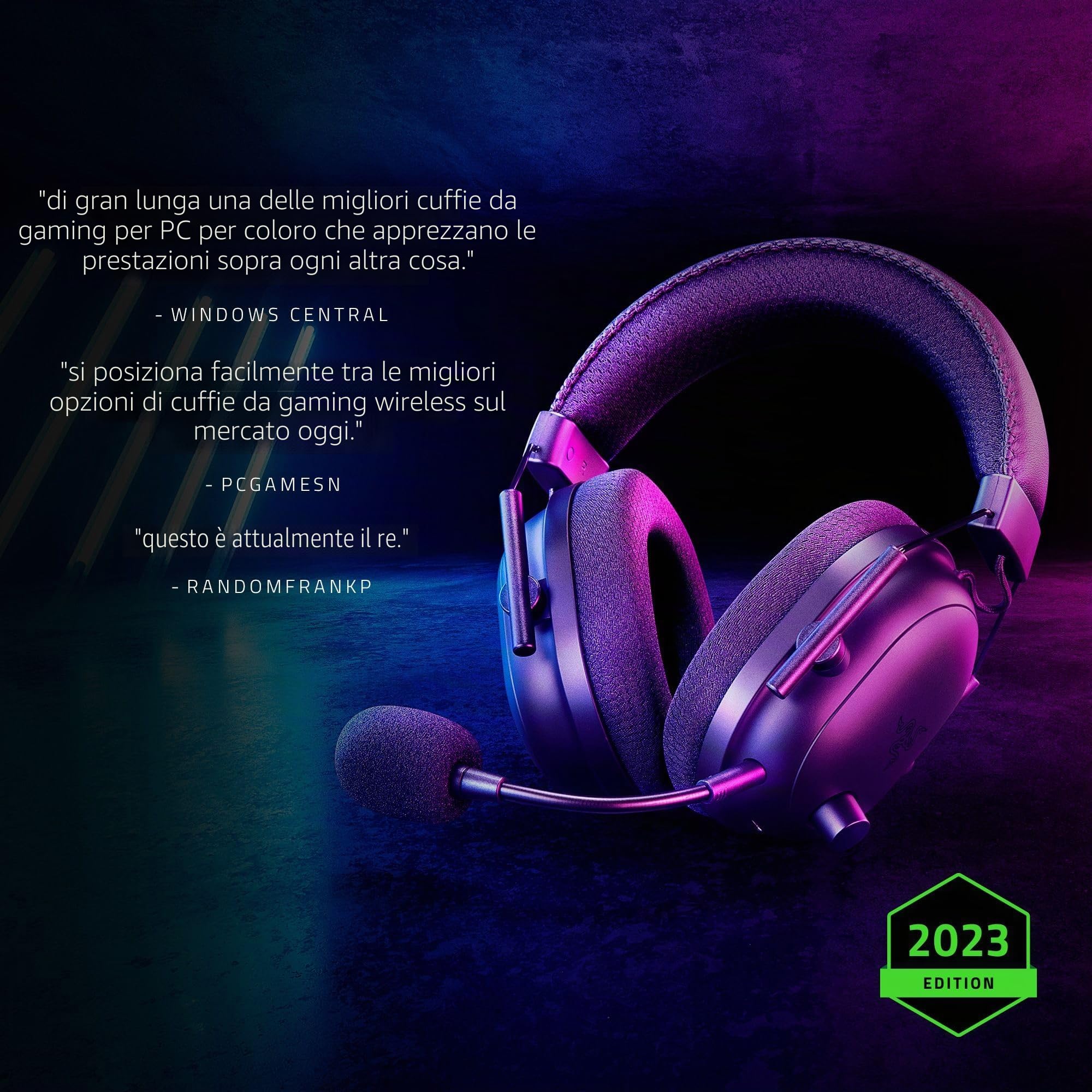 razer-blackshark-v2-pro-2023-cuffie-wireless-da-esports-per-pc-con-hyperclear-wi image 4