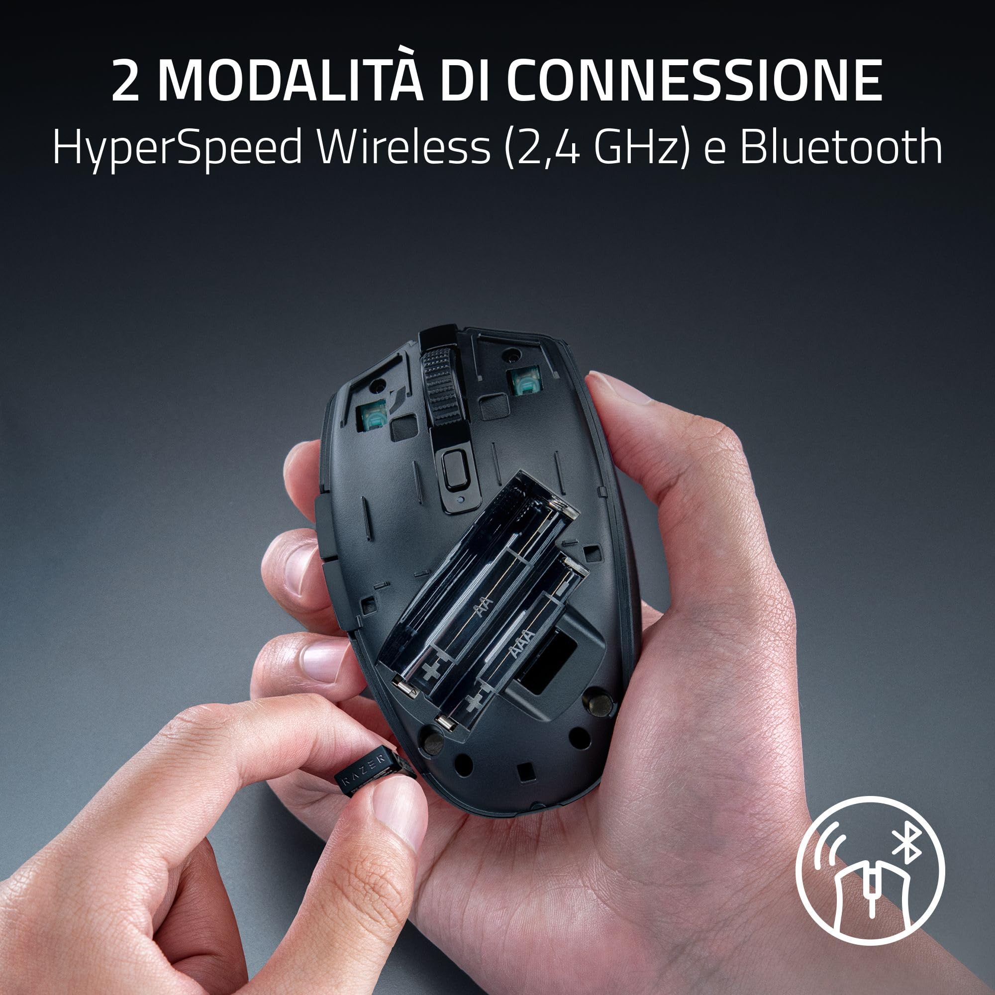 razer-orochi-v2-mouse-gaming-wireless-portatile-nero-sensore-18k-dpi-switch-gen- image 3