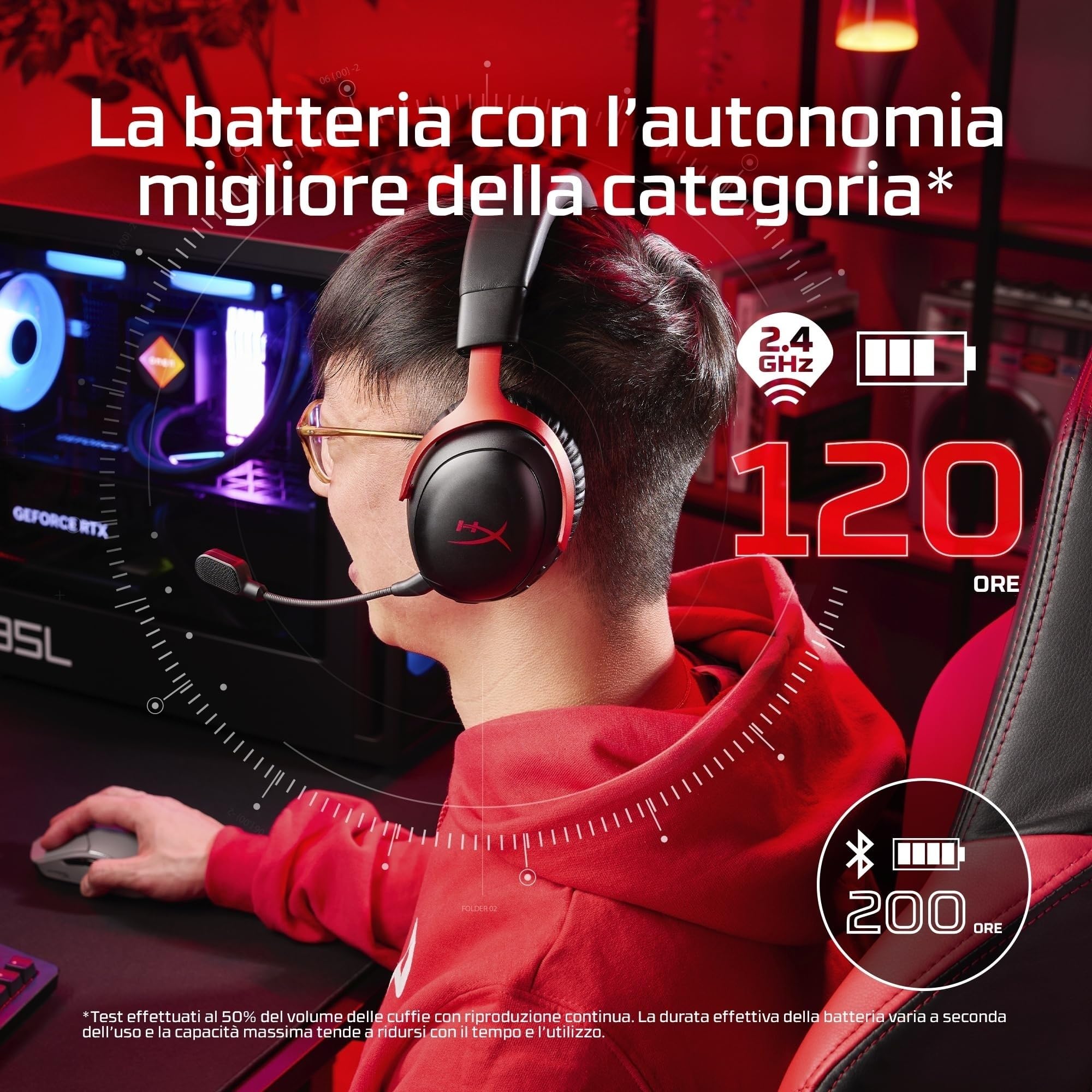 hyperx-cloud-iii-s-wireless-cuffie-gaming-bluetooth-con-dts-spatial-audio-microf image 2