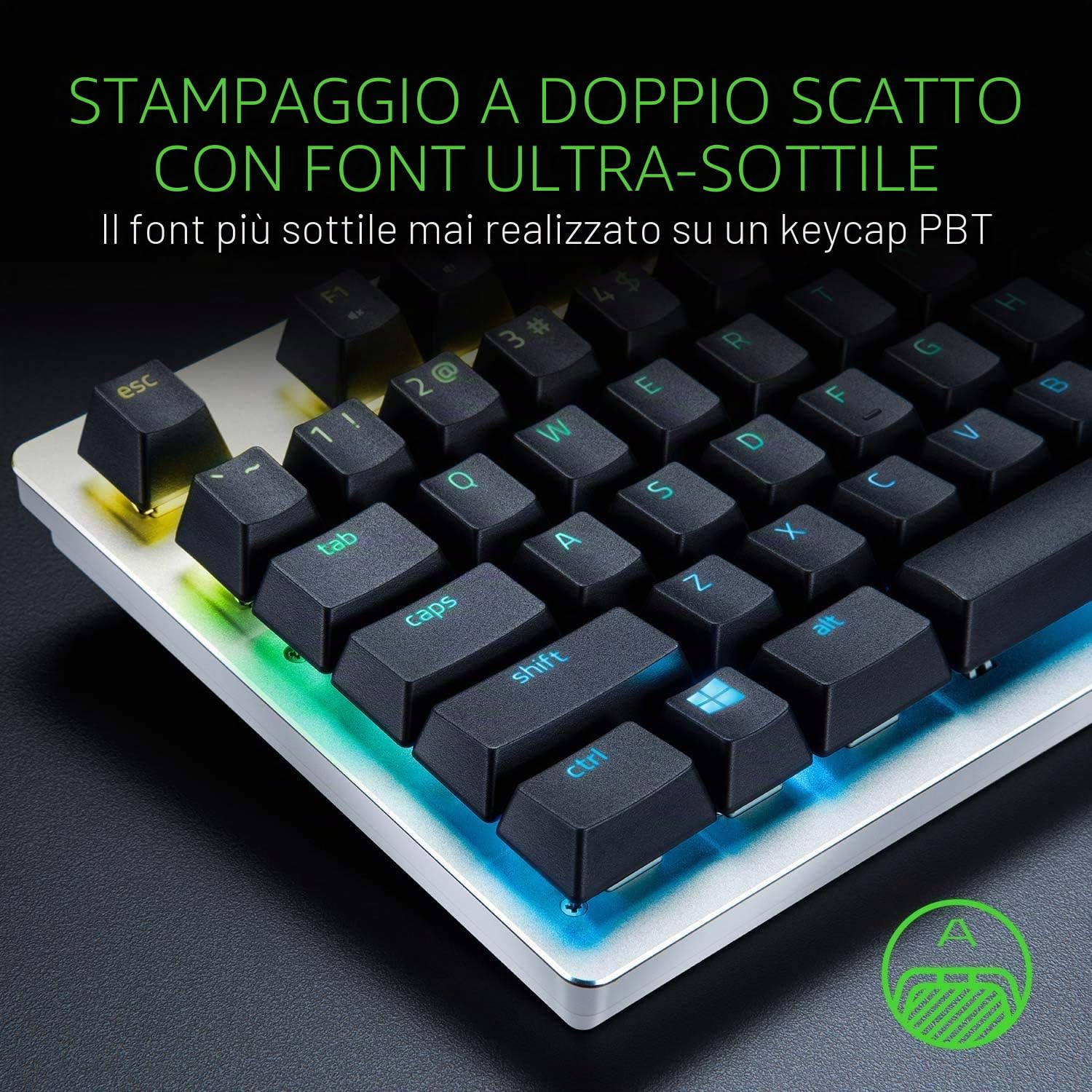 razer-pbt-keycap-upgrade-set-120-tasti-pbt-doubleshot-compatibili-retroilluminaz image 4