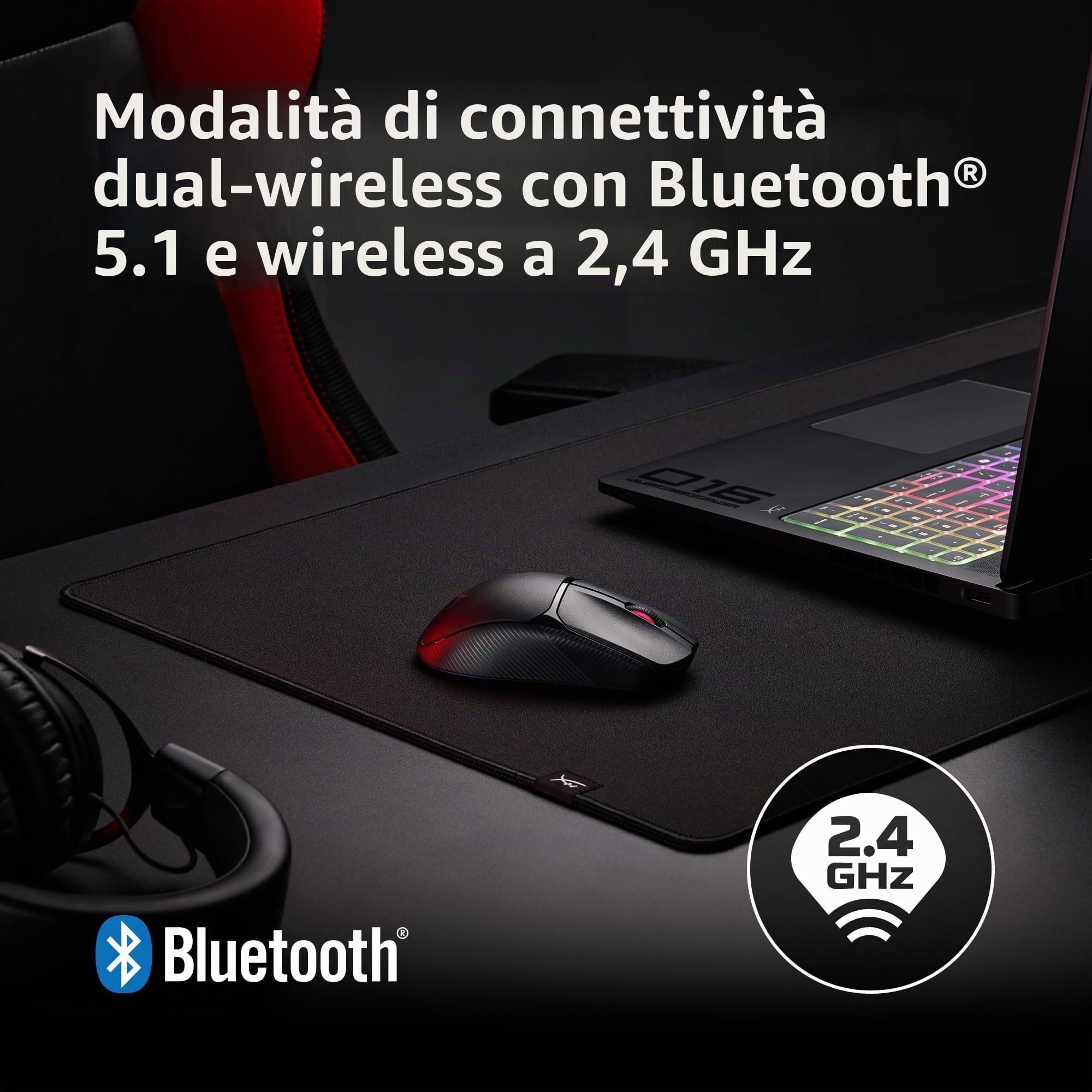 hyperx-hp-pulsefire-fuse-mouse-gaming-wireless-dual-wireless-fino-a-85-ore-con-a image 6