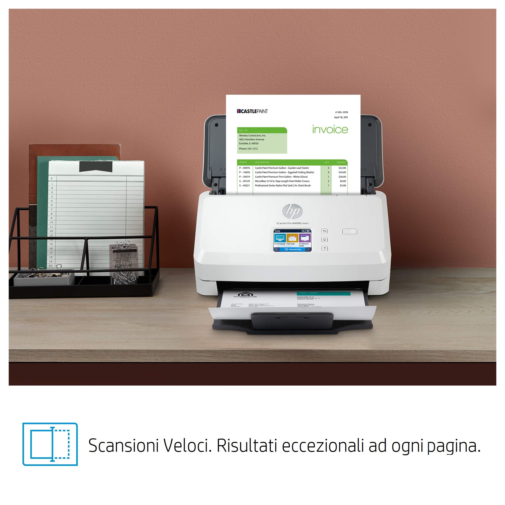 hp-scanjet-pro-n4000-snw1-6fw08a-scanner-documentale-fronte-retro-40-ppm-wi-fi-e image 2