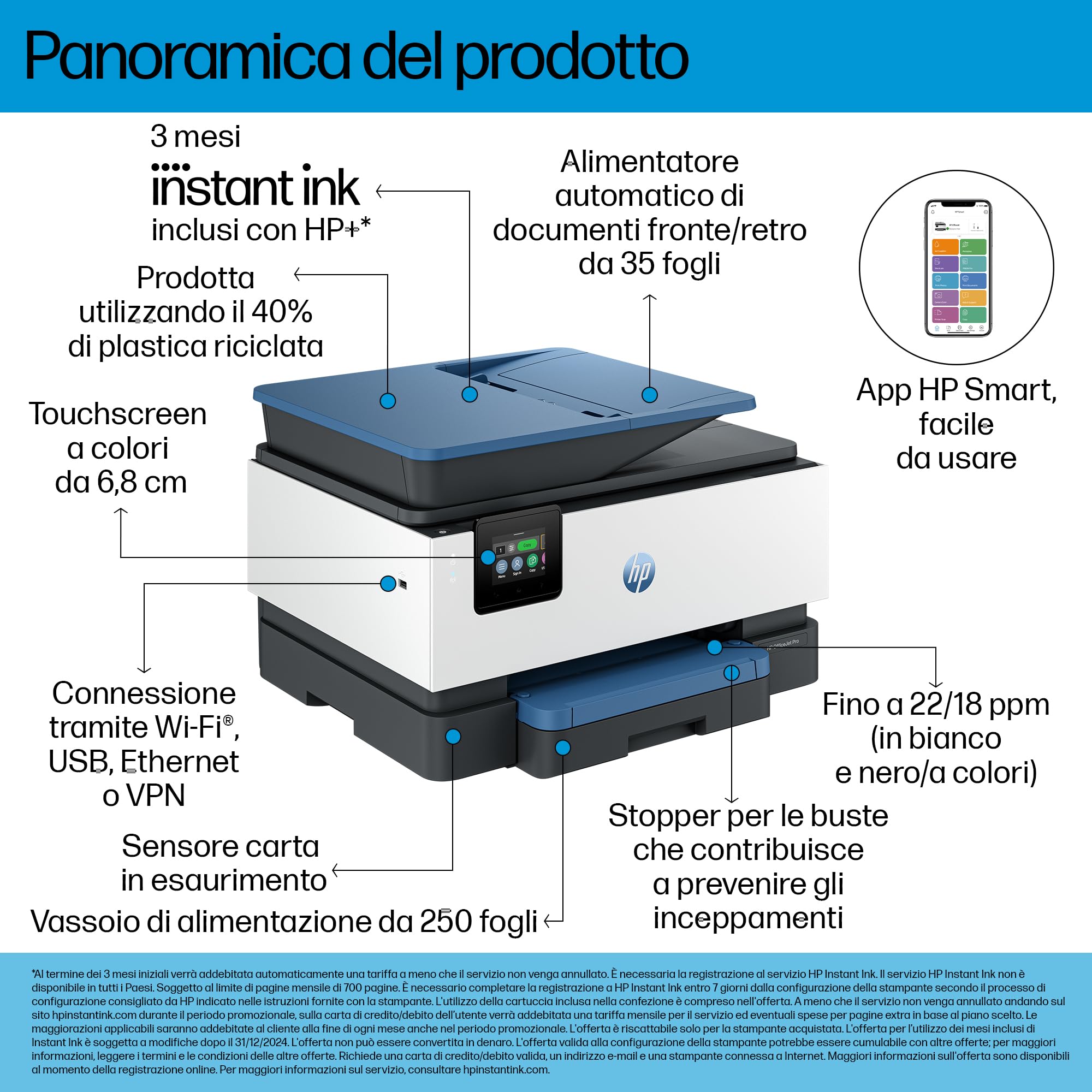 hp-officejet-pro-9125e-403x5b-stampante-multifunzione-a4-a-colori-fronte-retro-a image 4