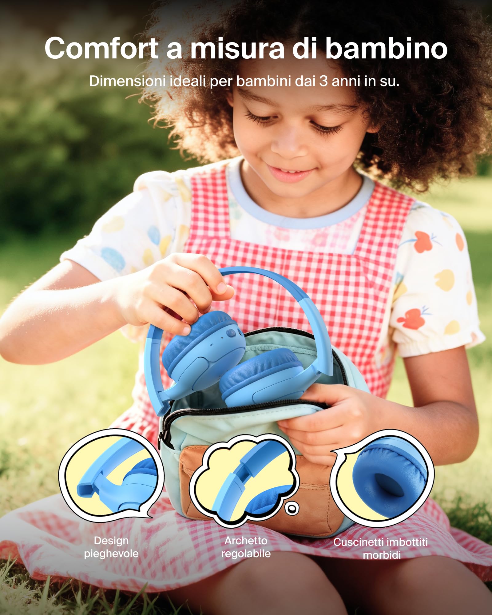belkin-soundform-mini-2-cuffie-bluetooth-on-ear-per-bambini-con-limite-volume-85 image 5