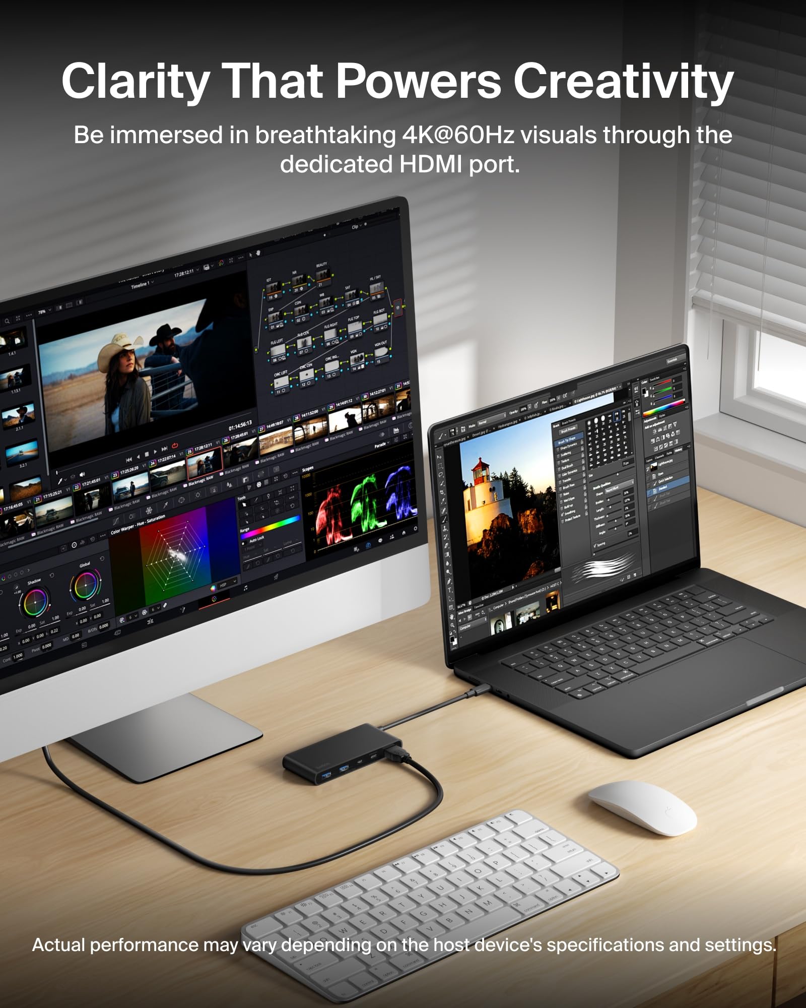 belkin-hub-usb-c-a-7-porte-hdmi-4k-60hz-sd-microsd-power-delivery-100w-dati-5-gb image 4